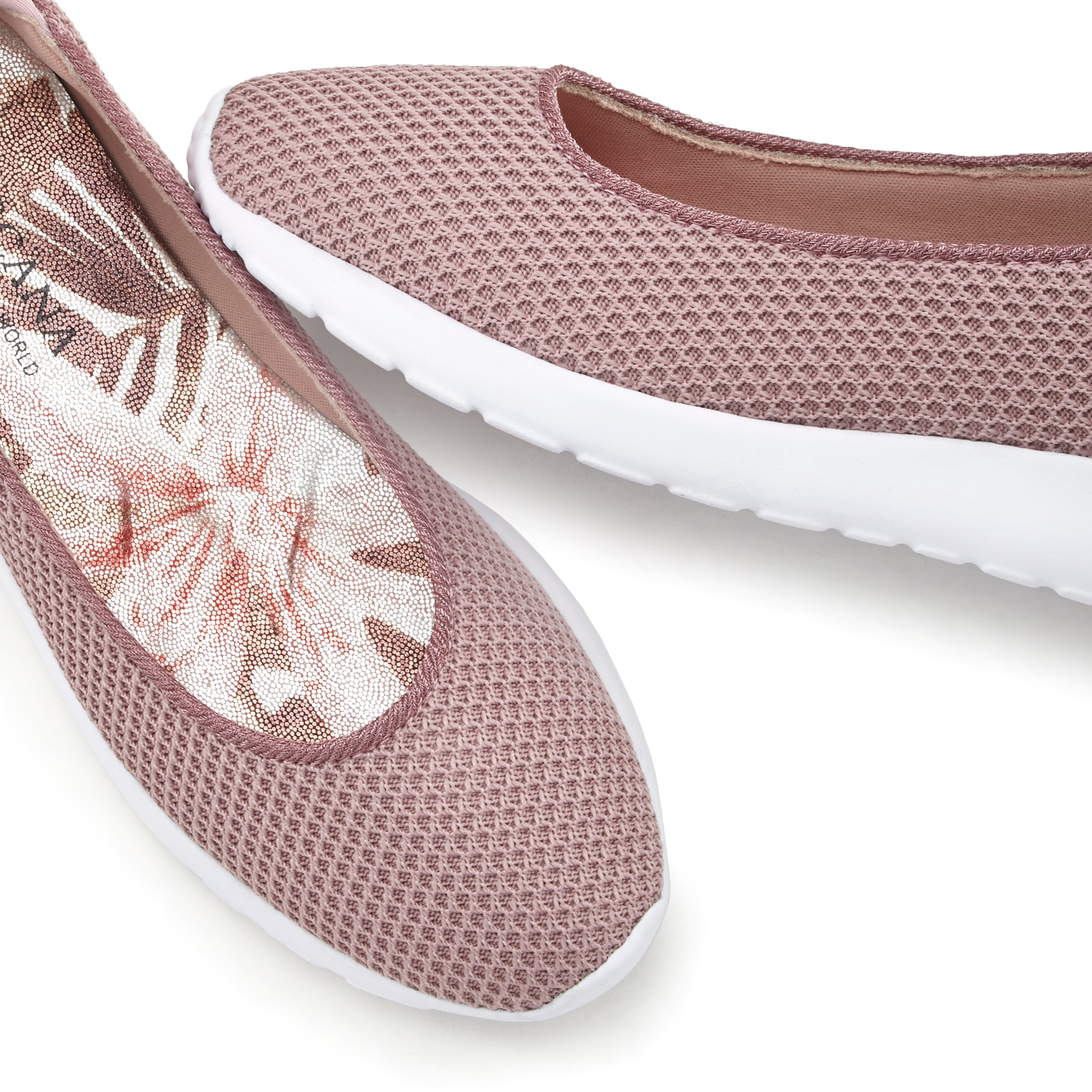 LASCANA Ballerina »Sneaker Ballerinas,«, Freizeitschuh, Slipper, Halbschuh, Sneaker Slip-In, leichte Mesh-Optik