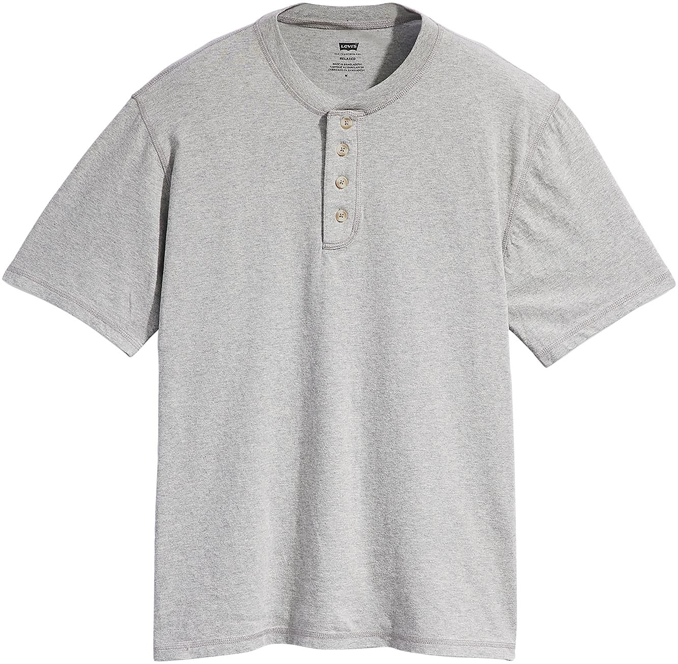 Levi's® Rundhalsshirt »SS 4 BUTTON HENLEY«, mit Knopfleiste