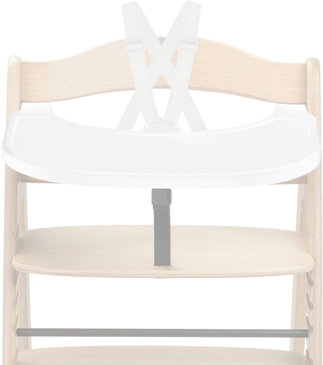 Hauck Plateau de chaise haute »Arketa Click Tray, White« aus recyceltem Material