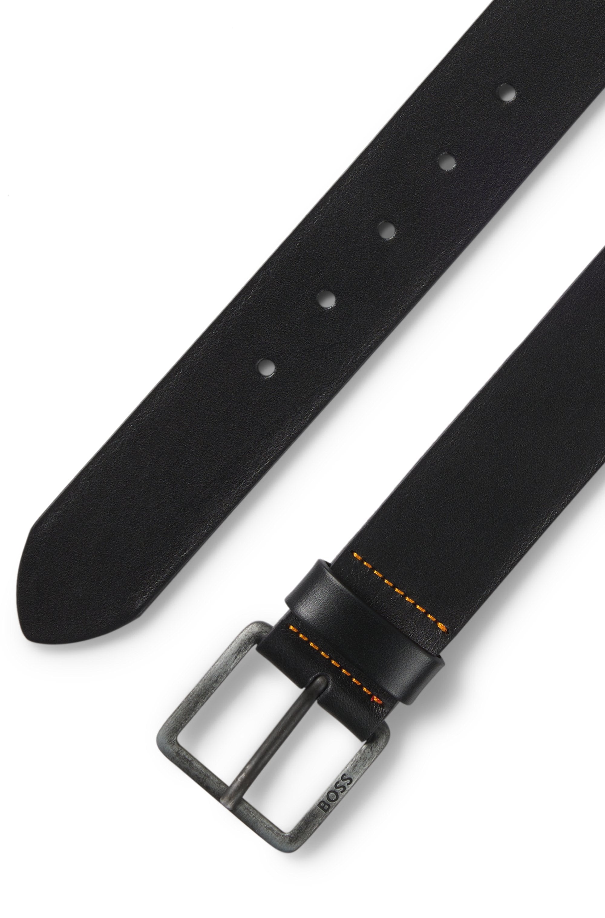 BOSS Ledergürtel »Jeeko_Sz40«, mit matter Schliesse