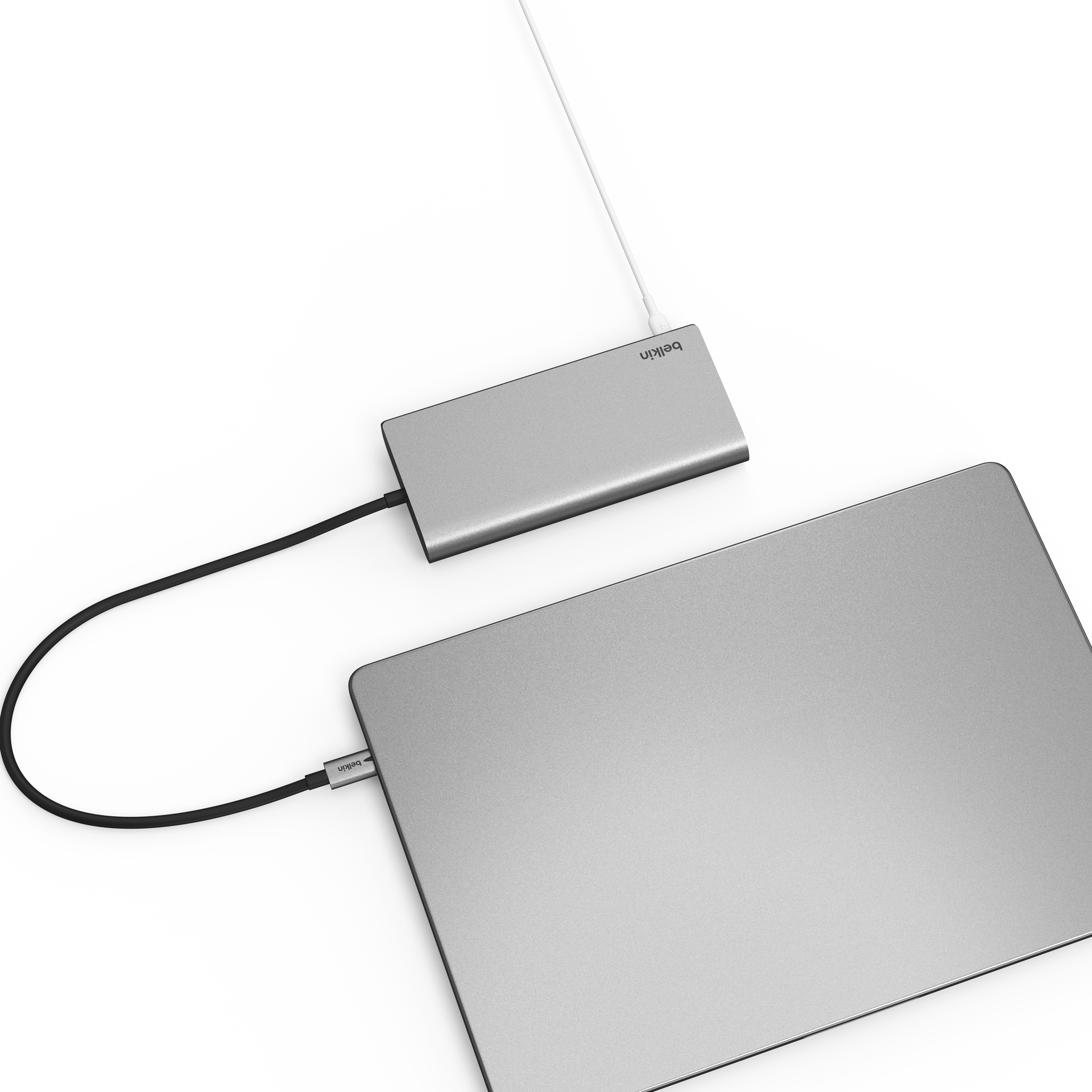 Belkin Laptop-Dockingstation »Connect Universal USB-C-8-in-1-Core-Hub für zwei Bildschirme« unterstützt 2 UHD Monitore, 4K/60 Hz und 4K/30 Hz