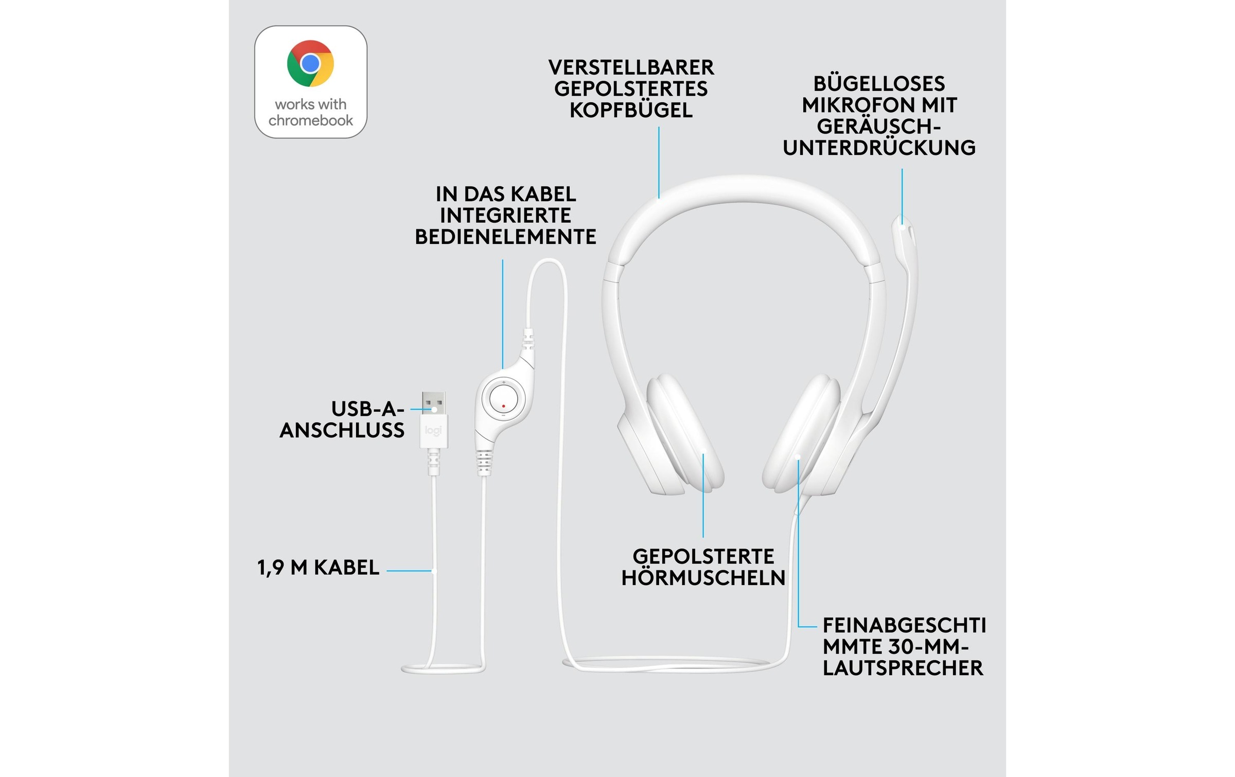 Logitech Headset »H390 USB Stereo«