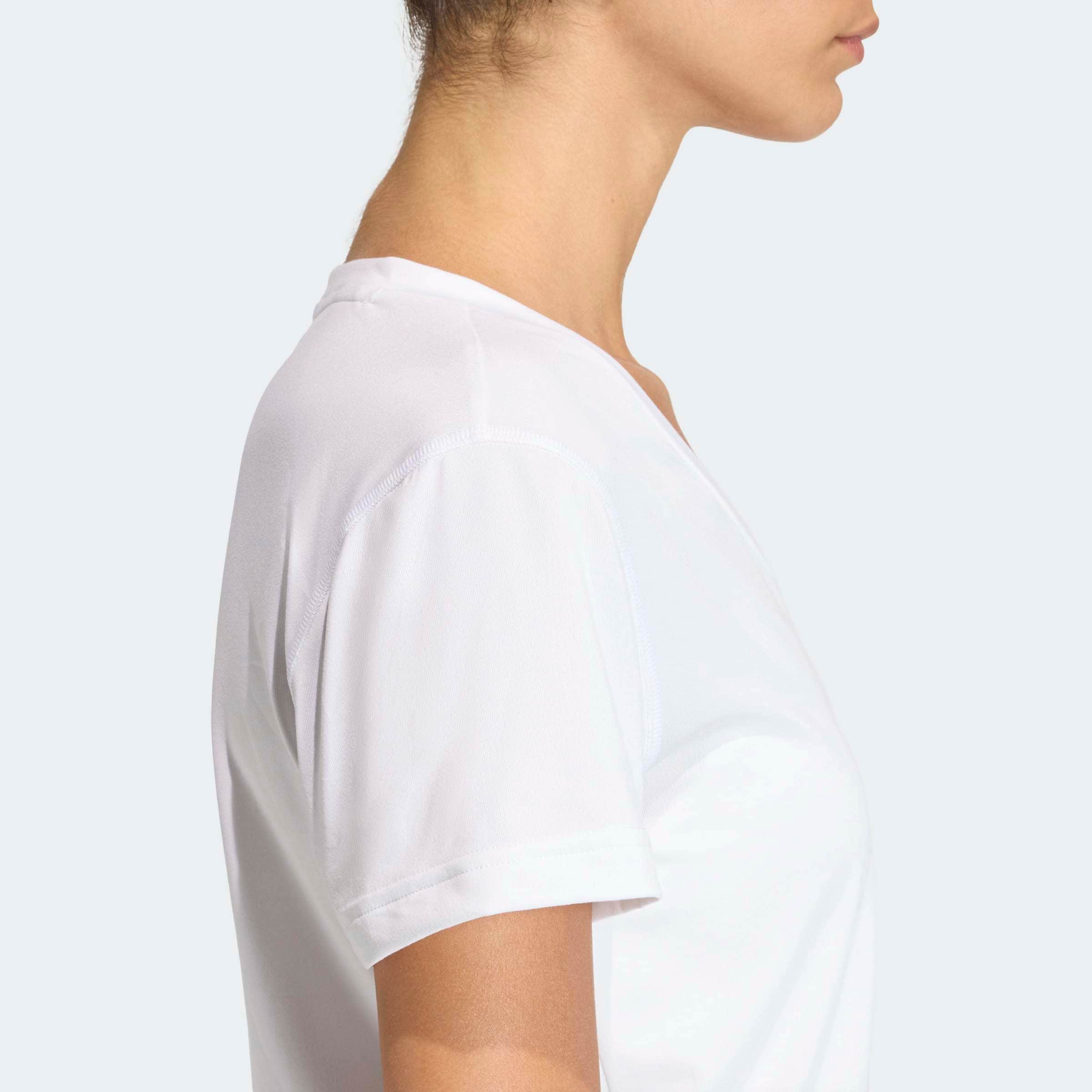 adidas Performance T-shirt »ADIDAS WORKOUT ESSENTIALS MIT V-AUSSCHNITT« avec col en V, sans fermeture