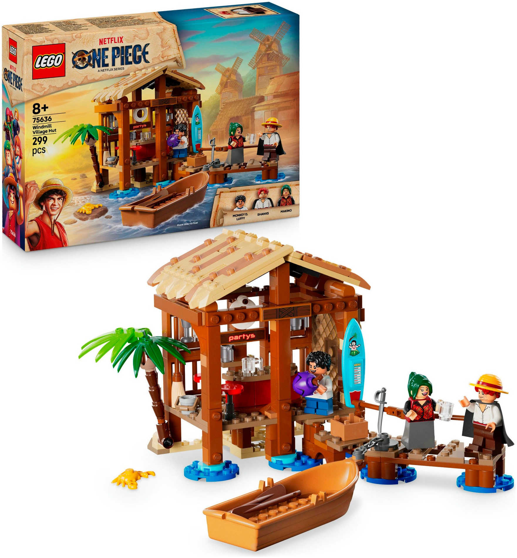 Image of LEGO Konstruktionsspielsteine "Hütte im Windmühlendorf (75636), LEGO One Piece" Made in Europe
