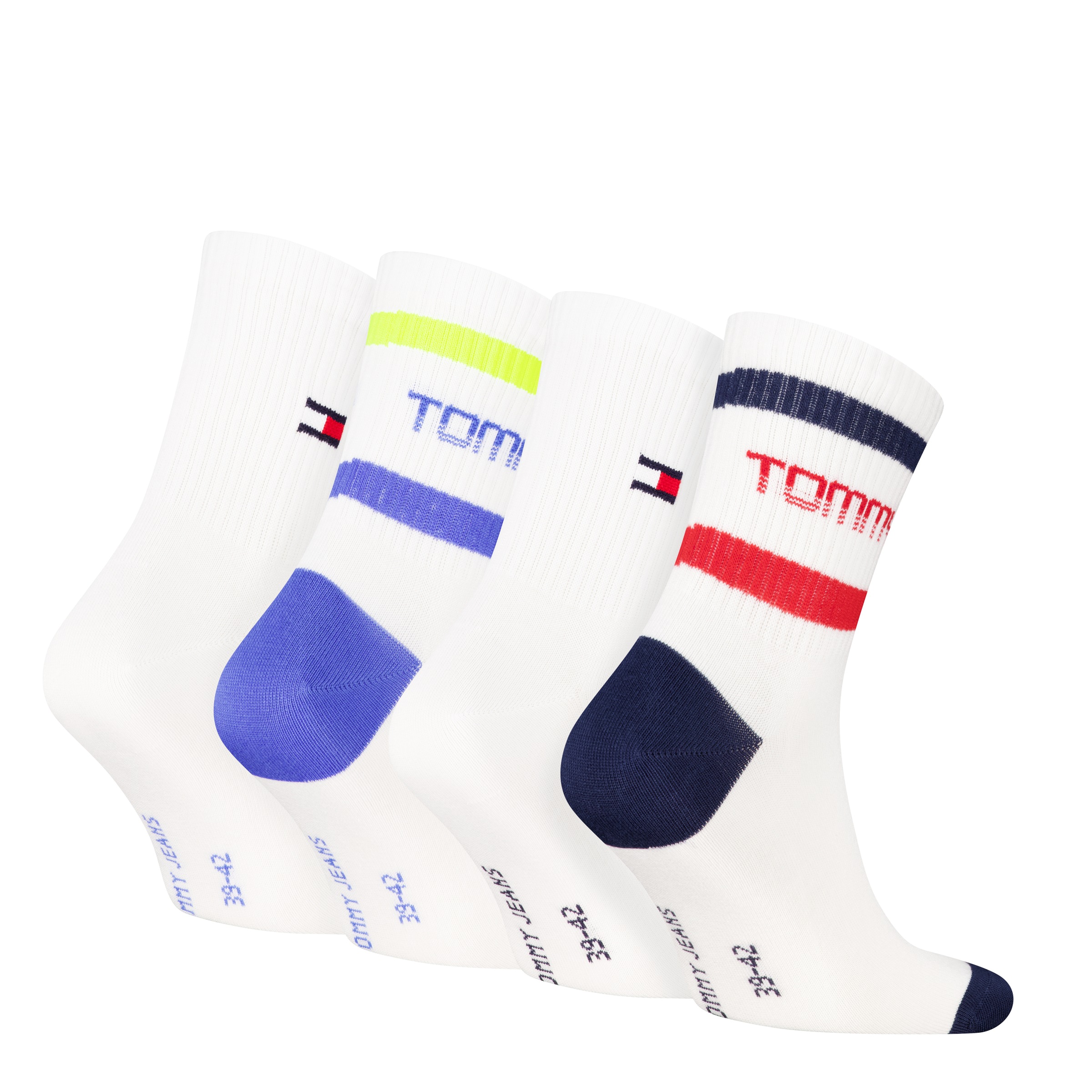 Tommy Hilfiger Kurzsocken »TH UNI TJ SHORT SOCK 4P STRIPE ECOM« 4 Paar, 