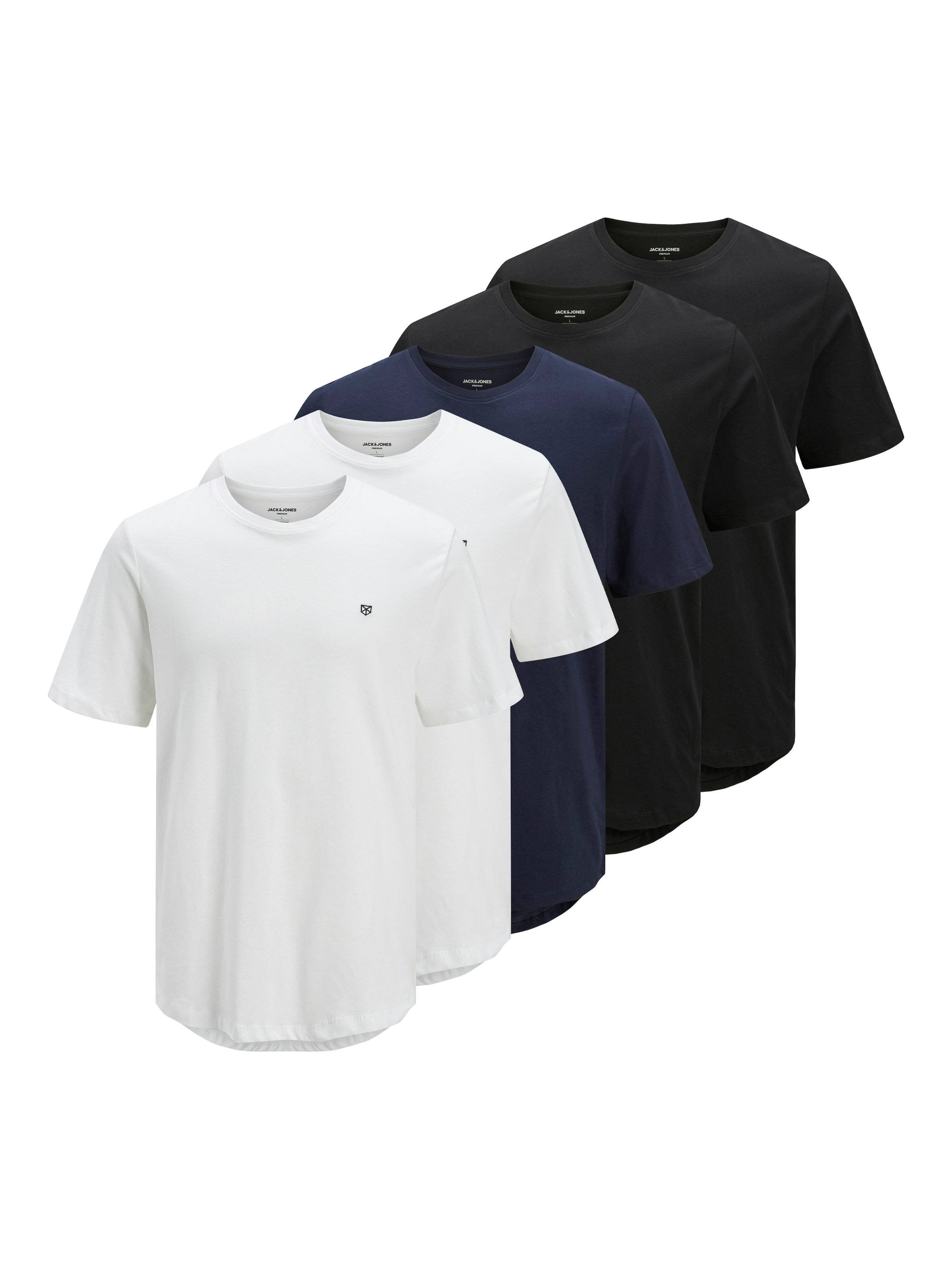 Rundhalsshirt »JPRBLABRODY TEE SS CREW NECK 5PK MP«