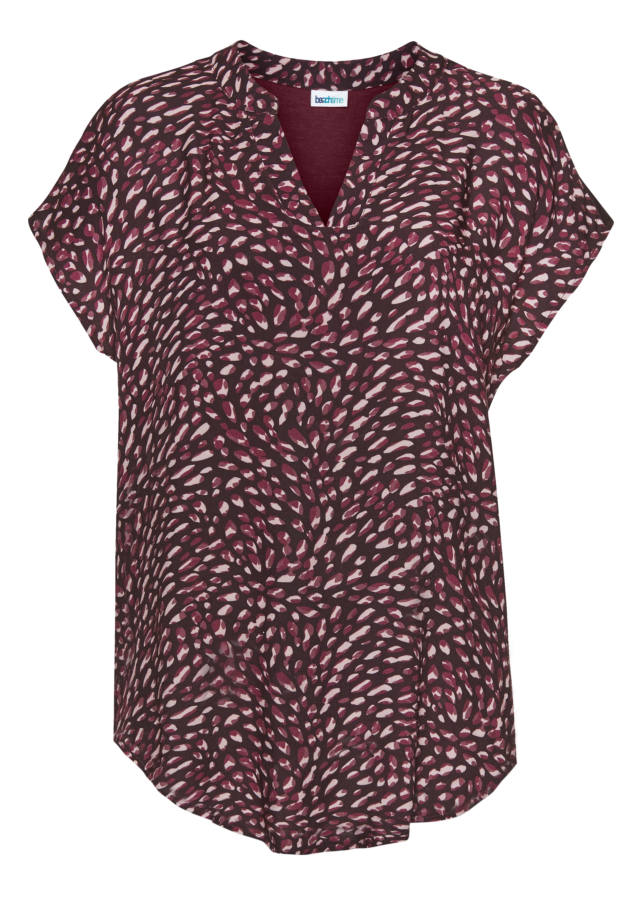 Beachtime by Lascana T-shirt long en mélange de matériaux