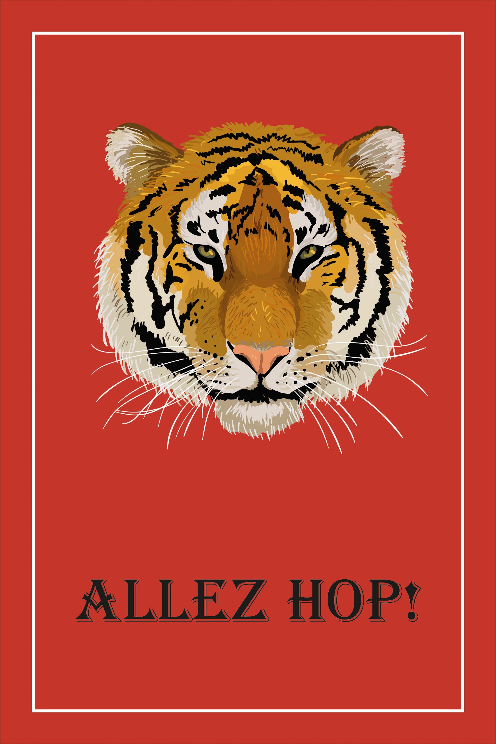 Image of queence Leinwandbild »Tiger ALLEZ HOP!« bei Ackermann Versand Schweiz