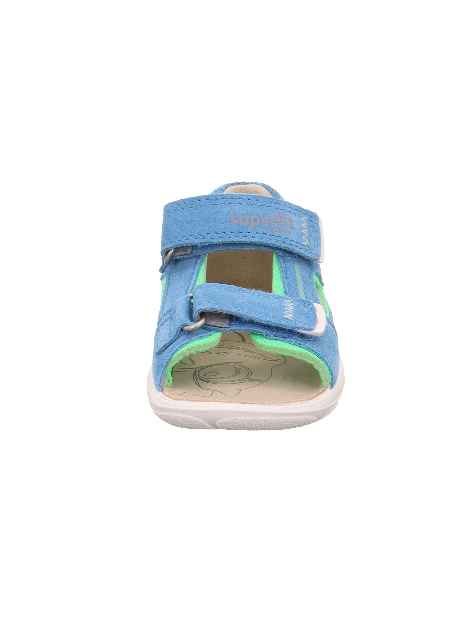 Superfit Sandale »NINO WMS: mittel«  chaussure à scratch, bord de tige rembourré, gabarit de taille à télécharger