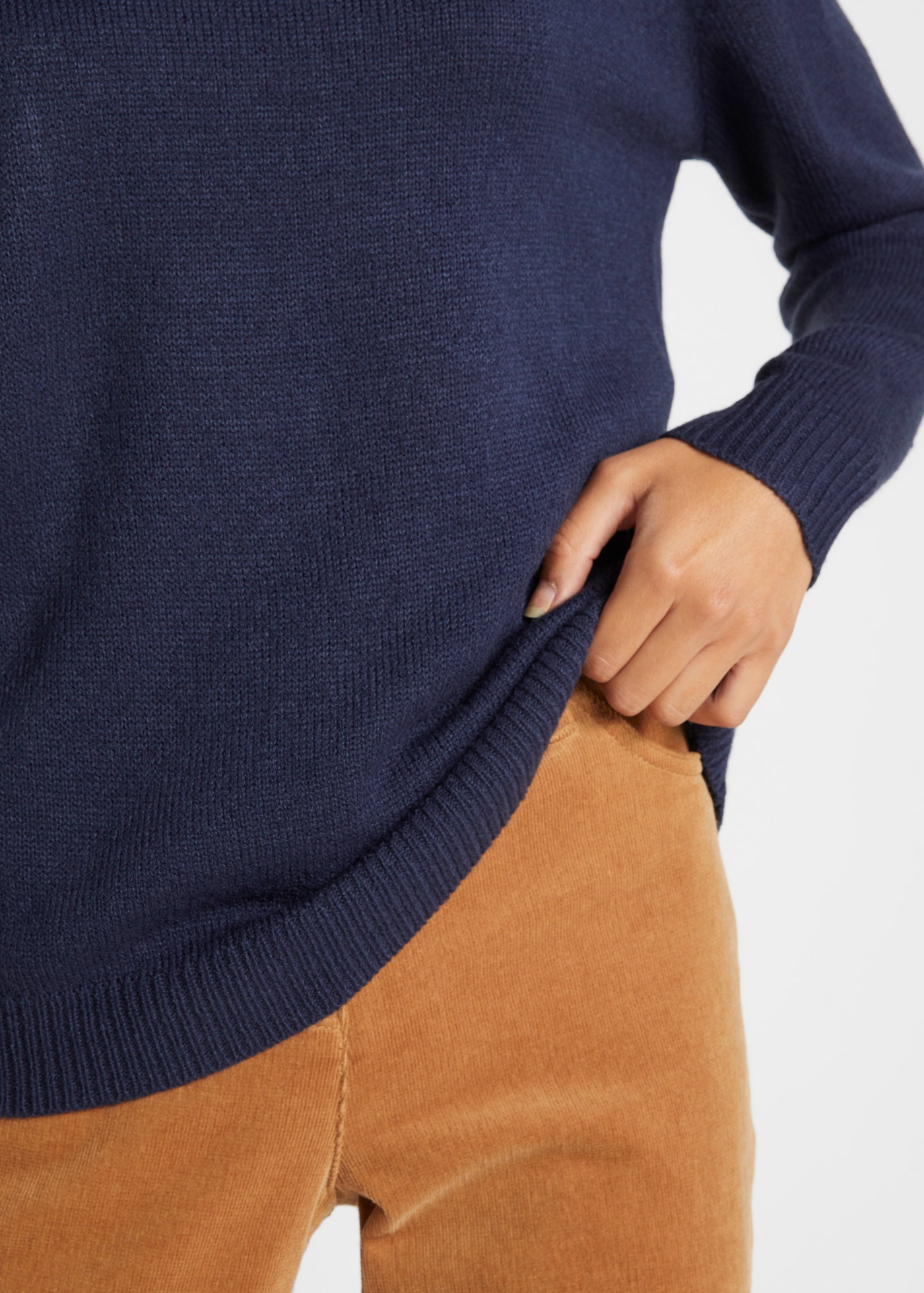 Image of bonprix Strickpullover aus Polyacryl, mit Rundhals-Ausschnitt, lässige Passform