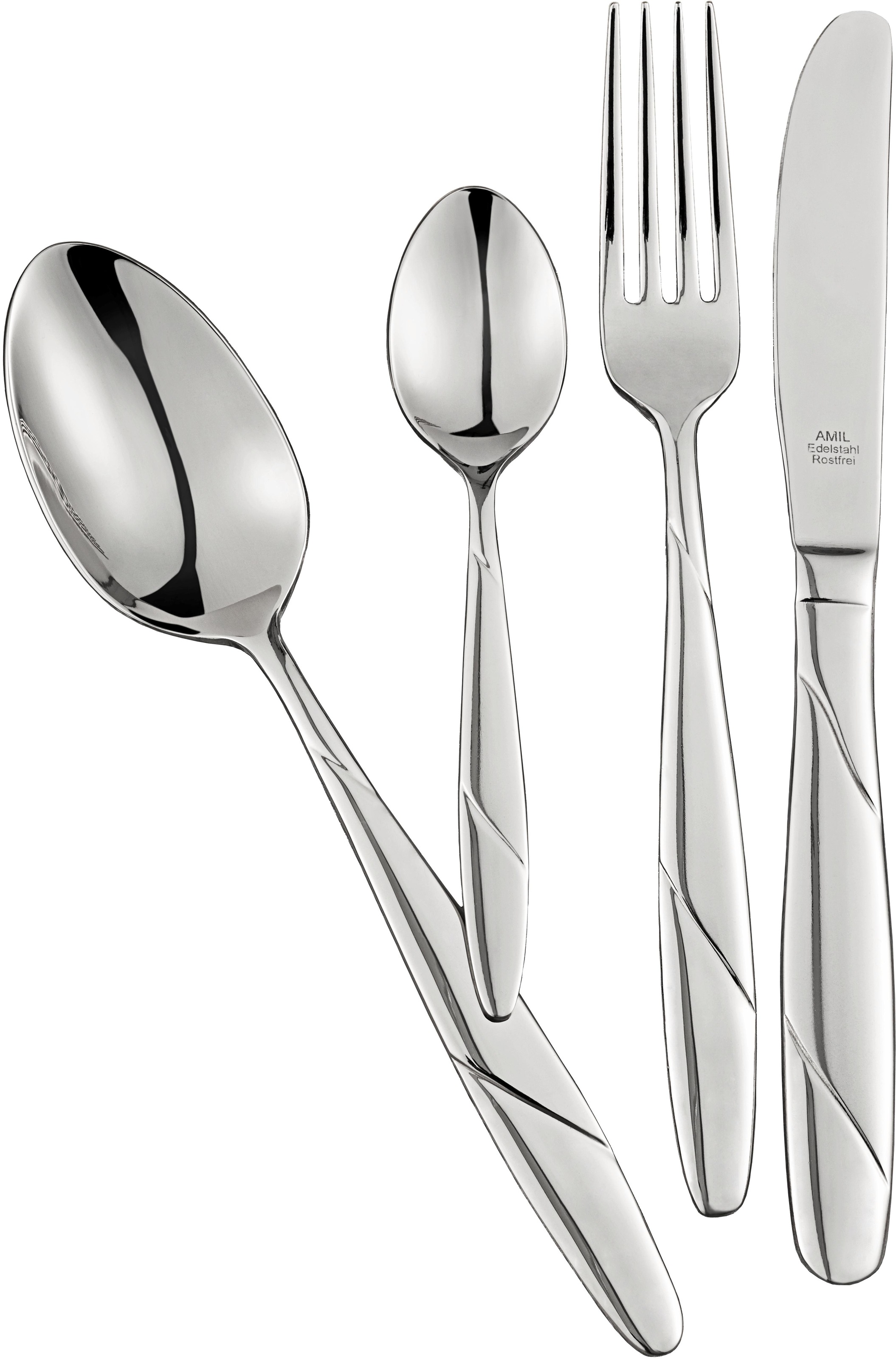 Image of AMIL Besteck-Set »8885«, (Set, 30 tlg.), Edelstahl 18/0, extra scharfe Messerklingen bei Ackermann Versand Schweiz