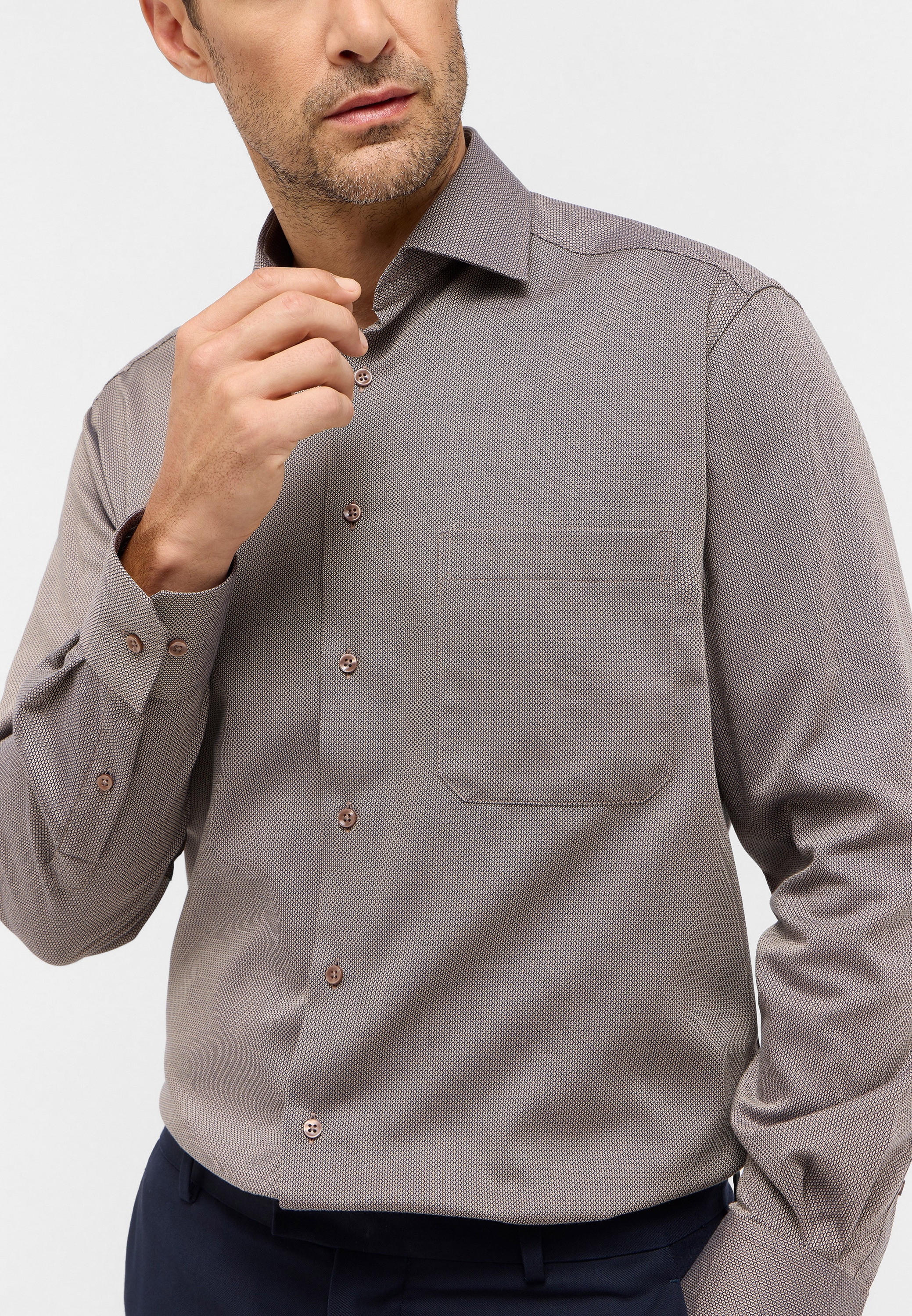 Eterna Langarmhemd »COMFORT FIT«, NON IRON (bügelfrei)