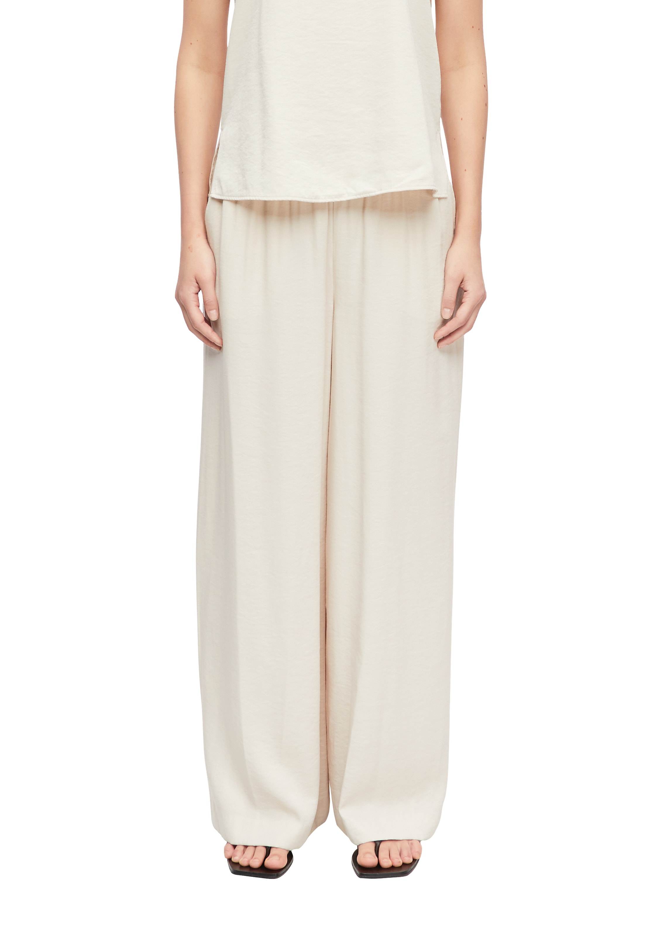 Comma Pantalon en tissu  avec ceinture élastique