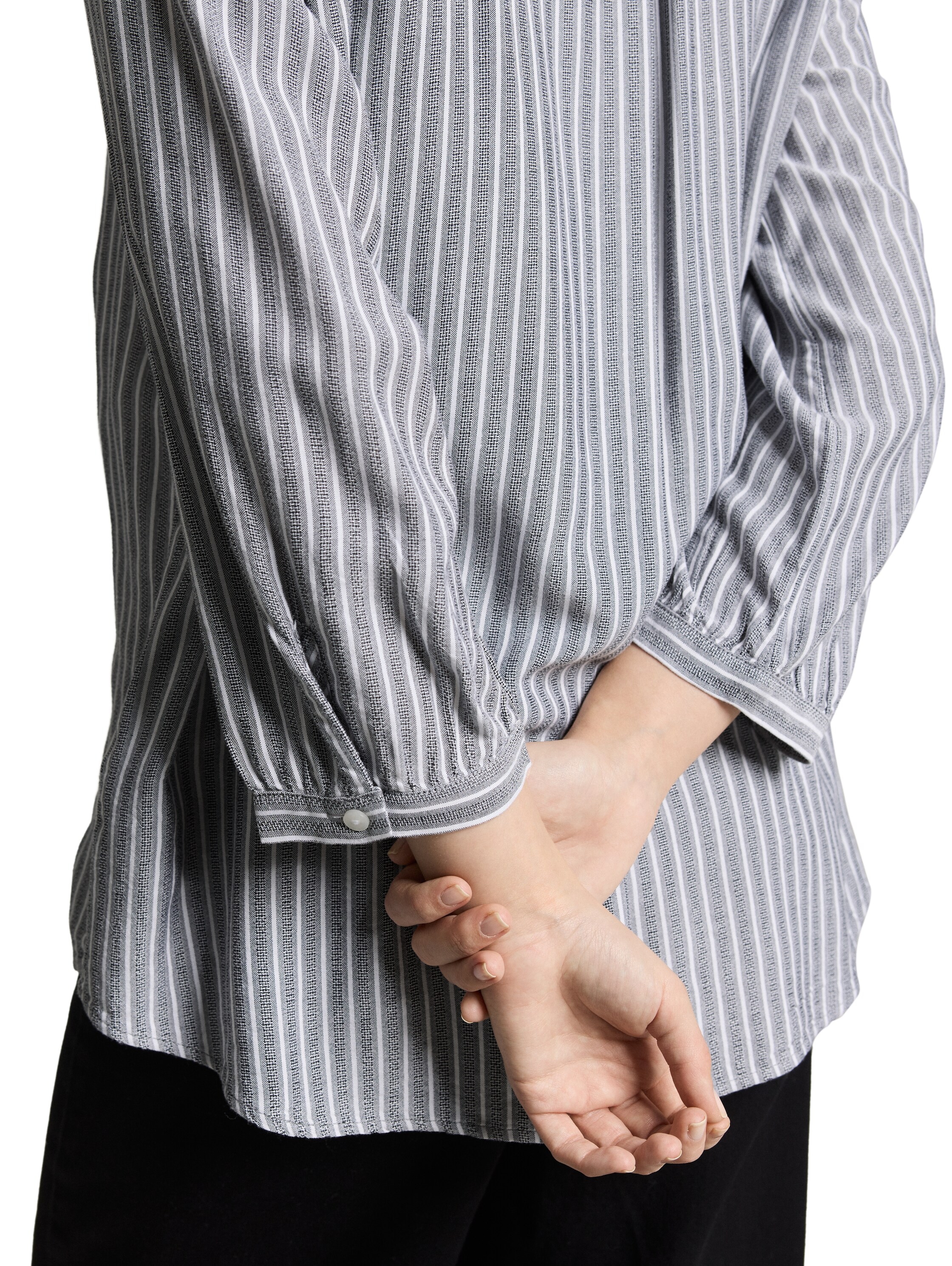 TOM TAILOR Blouse classique mit Streifen Muster