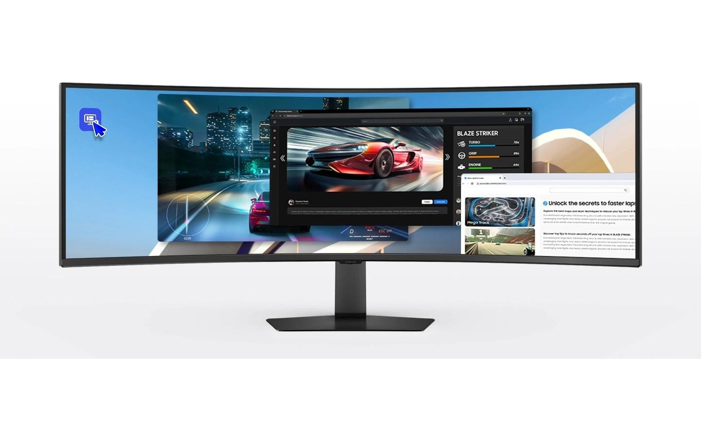 Image of Samsung Curved-LED-Monitor "ViewFinity S95UF" 124 cm/49 ″ 5120 x 1440 px 5 Reaktionszeit 120 Hz