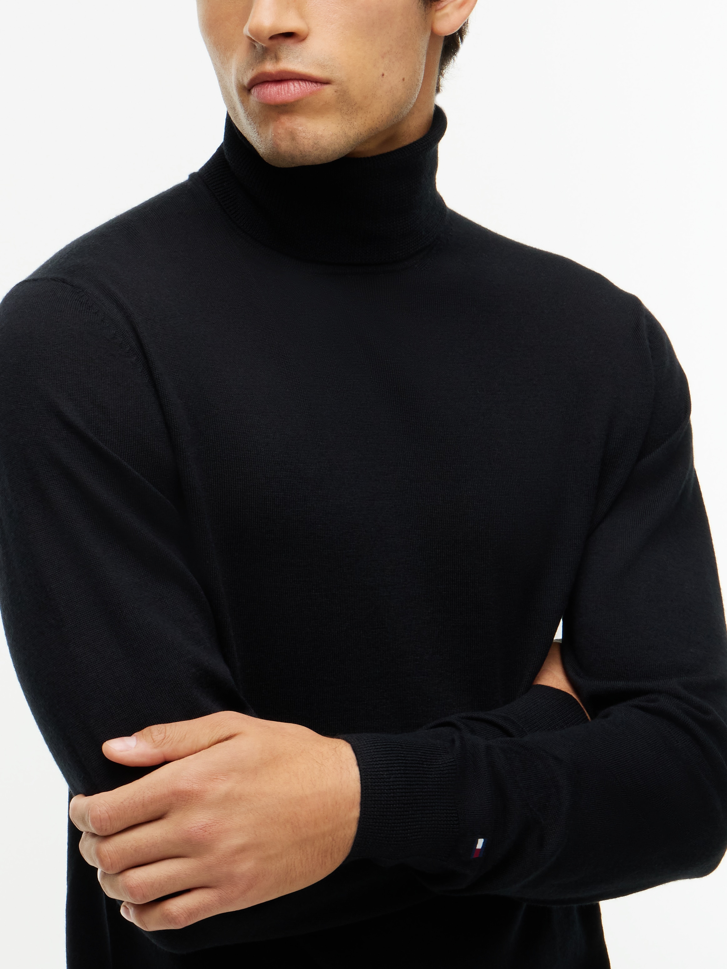 Tommy Hilfiger Pull à col roulé »NY MERINO ROLL NECK« en pure laine