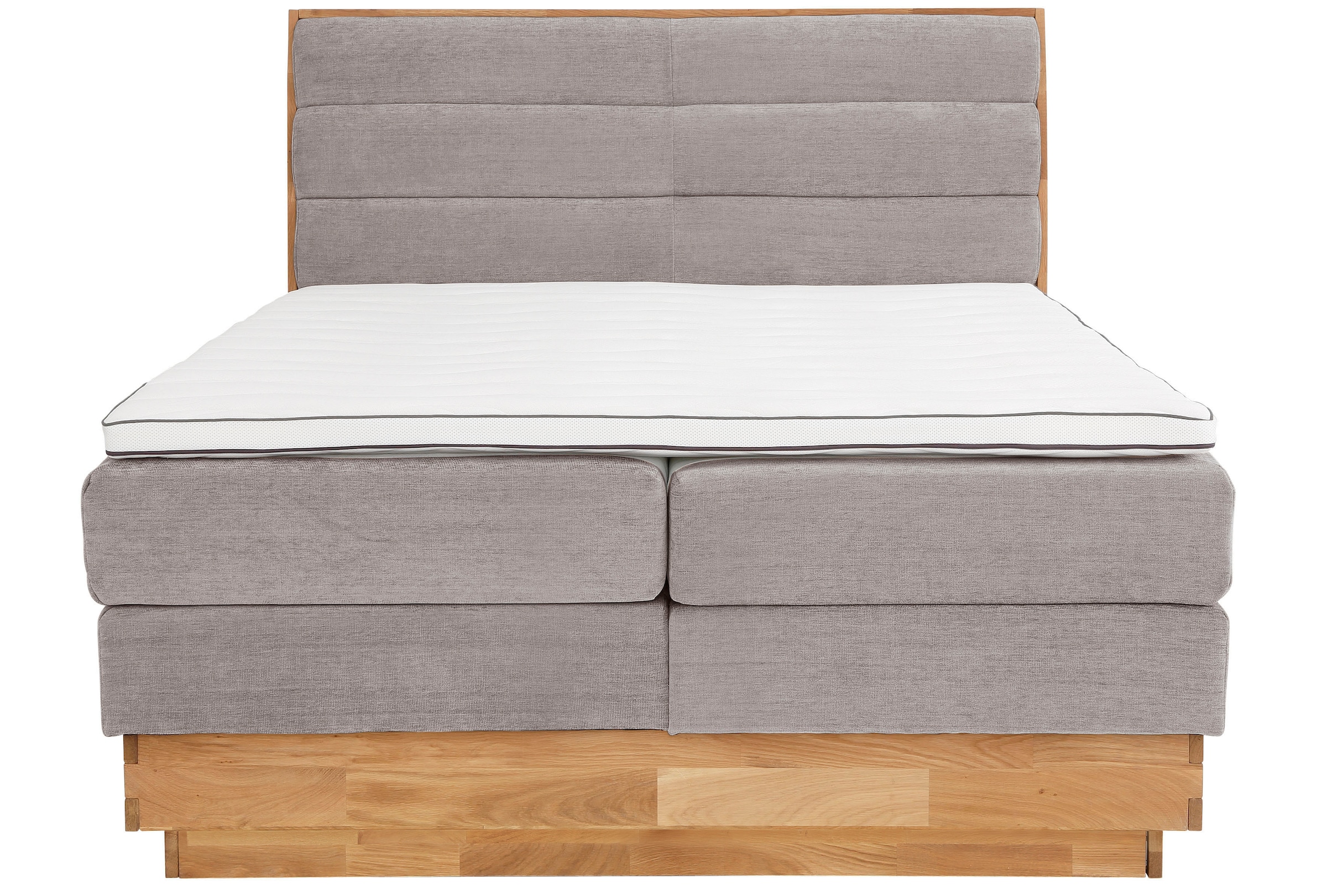 GOODproduct Boxspringbett »Jenna«, ohne LED-Beleuchtung, mit zertifizierten, recycelten Bezugsstoffen