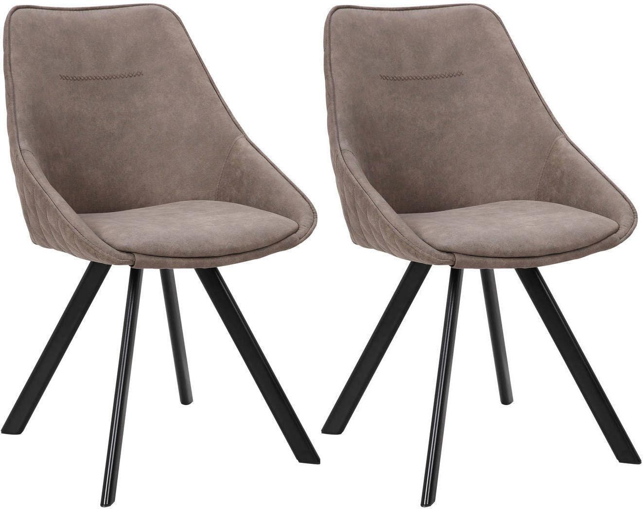 Kayoom Stuhl »Cowboy 110 2er-Set, Esszimmerstuhl Rücken und Sitz angenehm gepolstert« (Set) 2 Stk.pflegeleicht, modern, strapazierfähig, zeitlos und schlicht