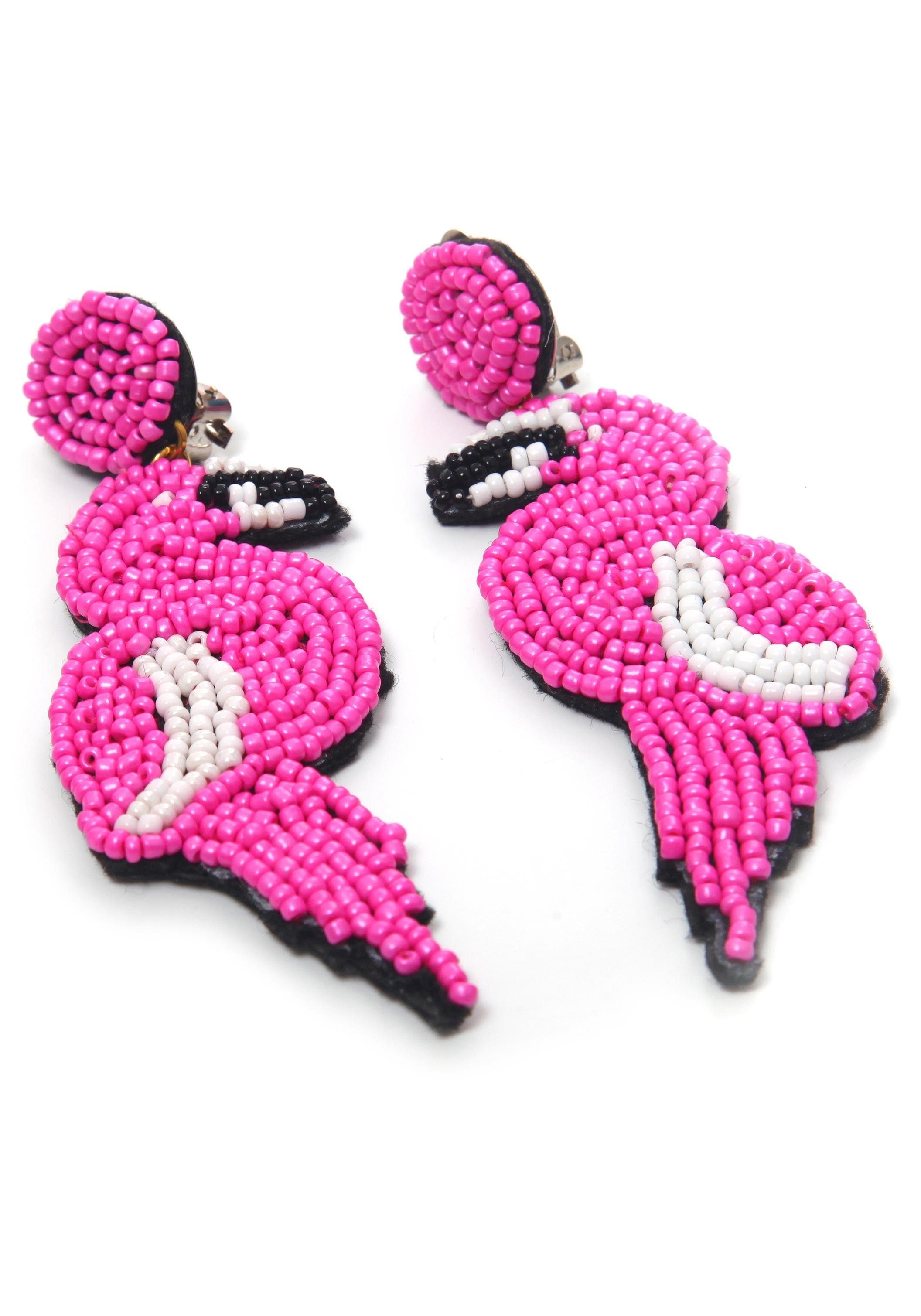 Paar Ohrclips »Flamingo, O2606A - F200«