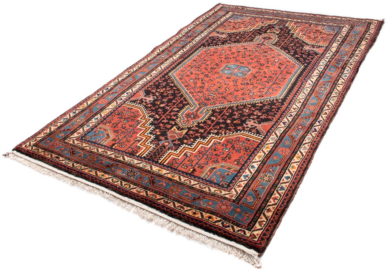 Image of morgenland Orientteppich »Perser - Nomadic - 226 x 139 cm - dunkelblau«, rechteckig, 10 mm Höhe, Wohnzimmer, Handgeknüpft, Einzelstück mit Zertifikat bei Ackermann Versand Schweiz