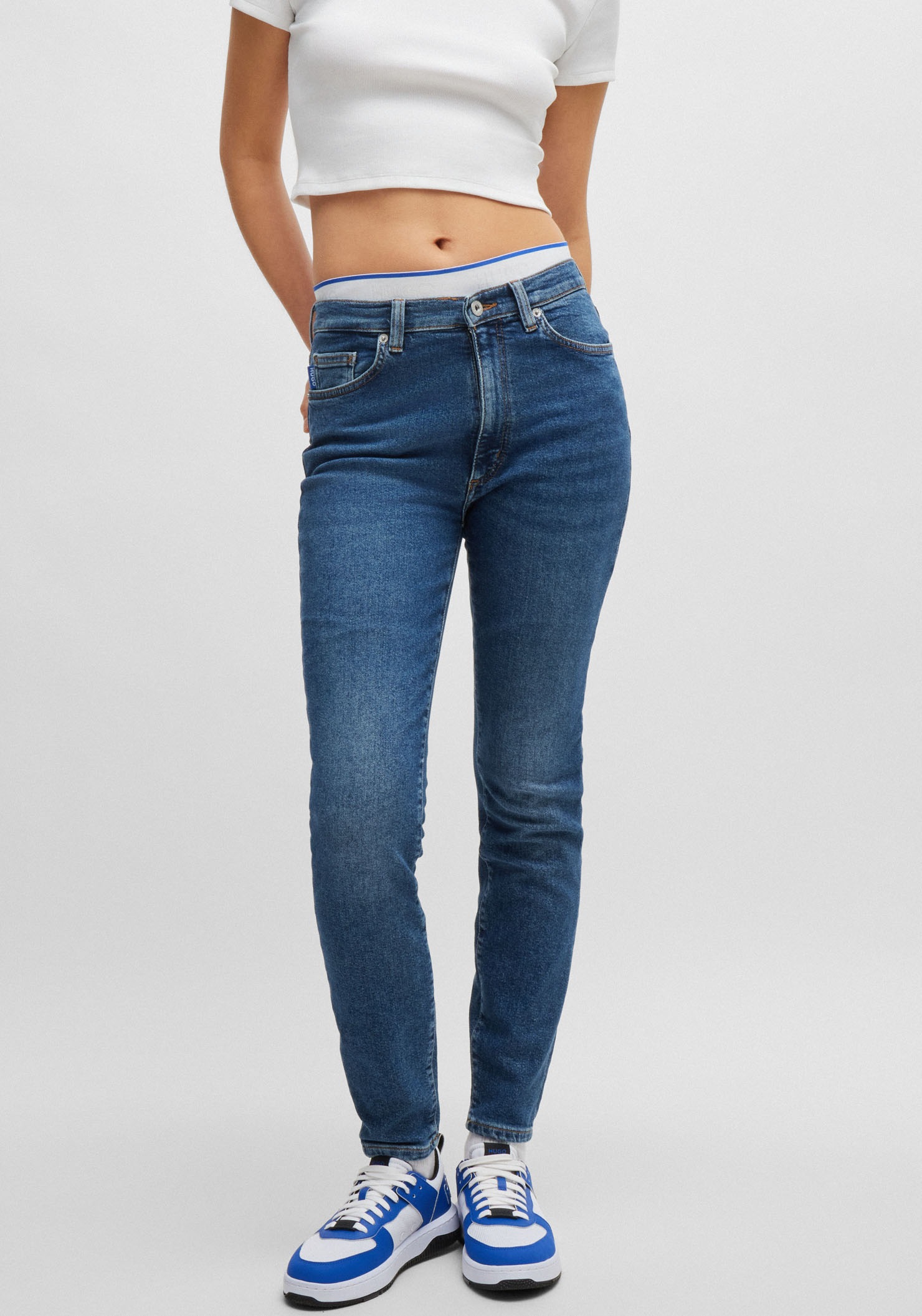 HUGO Blue Skinny-fit-Jeans »Malu«, Skinny Fit mit mittlerer Leibhöhe