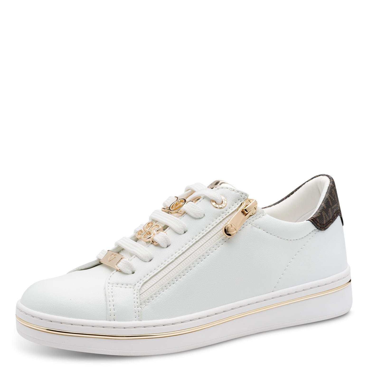 Image of MARCO TOZZI Plateausneaker, Freizeitschuh, Halbschuh, Schnürschuh mit Logoschriftzug