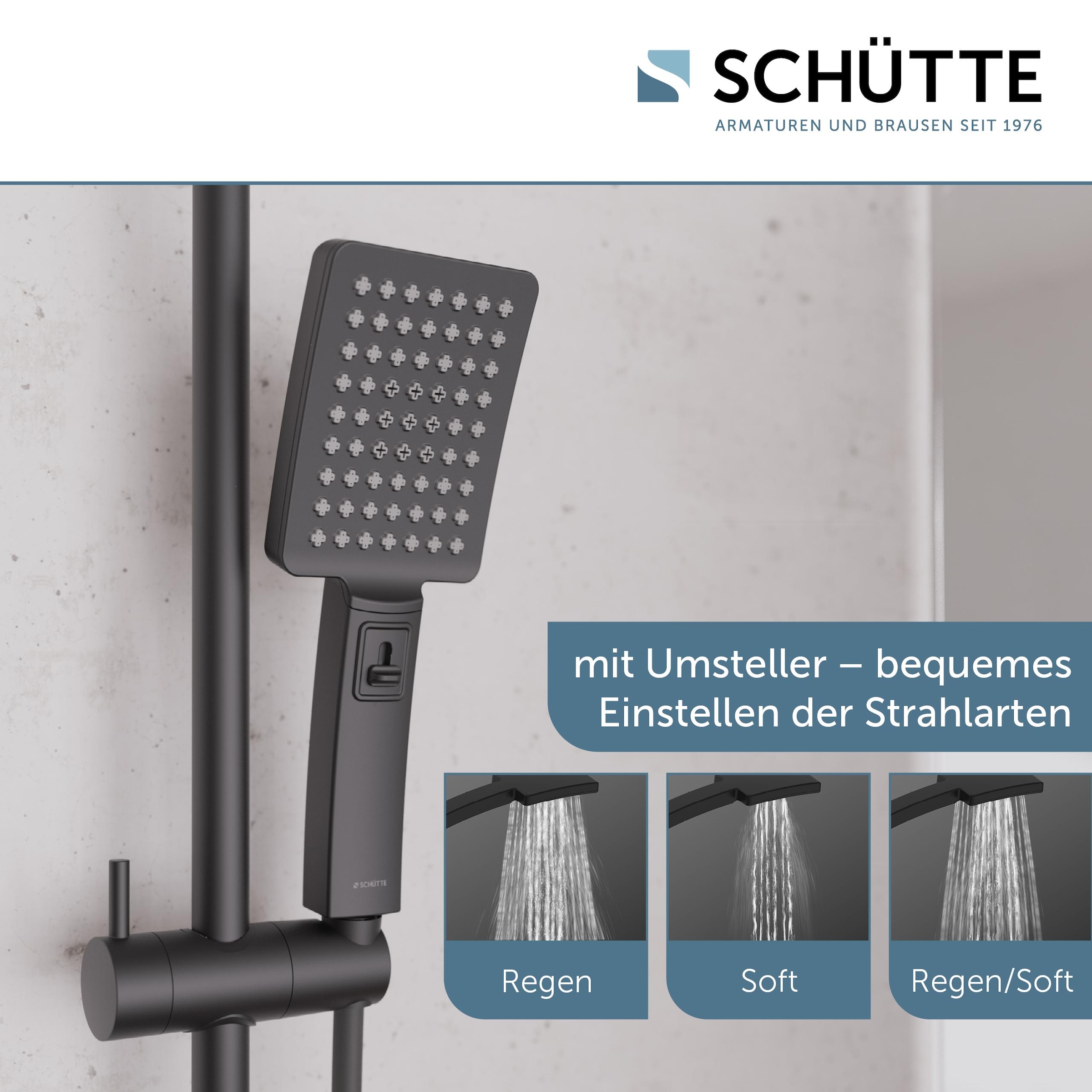 Schütte Garniture de douche »Mallorca« Duschsystem mit Kopfbrause und Handbrause