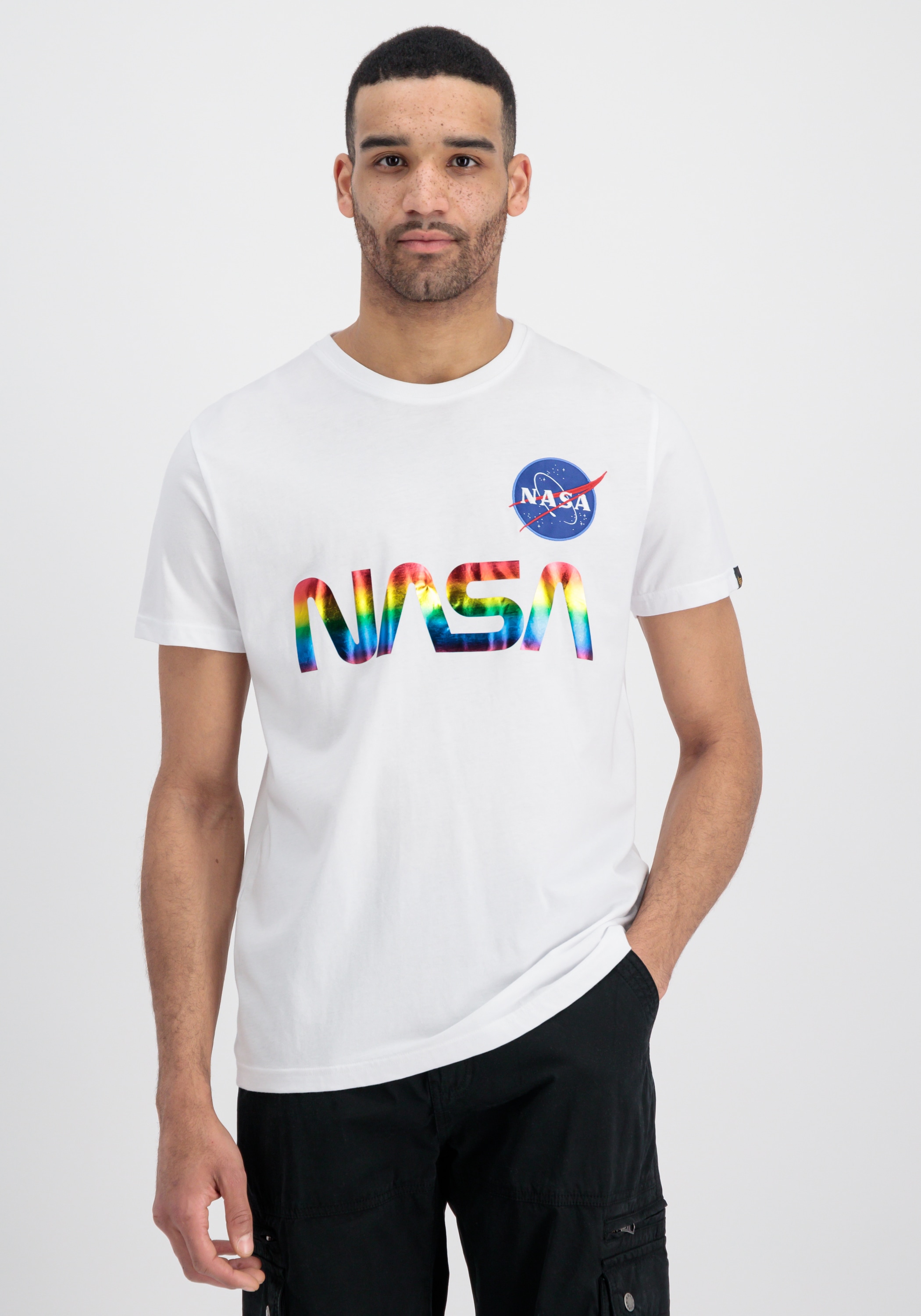 T-Shirt »ALPHA INDUSTRIES Men - T-Shirts NASA Refl. T Metal«