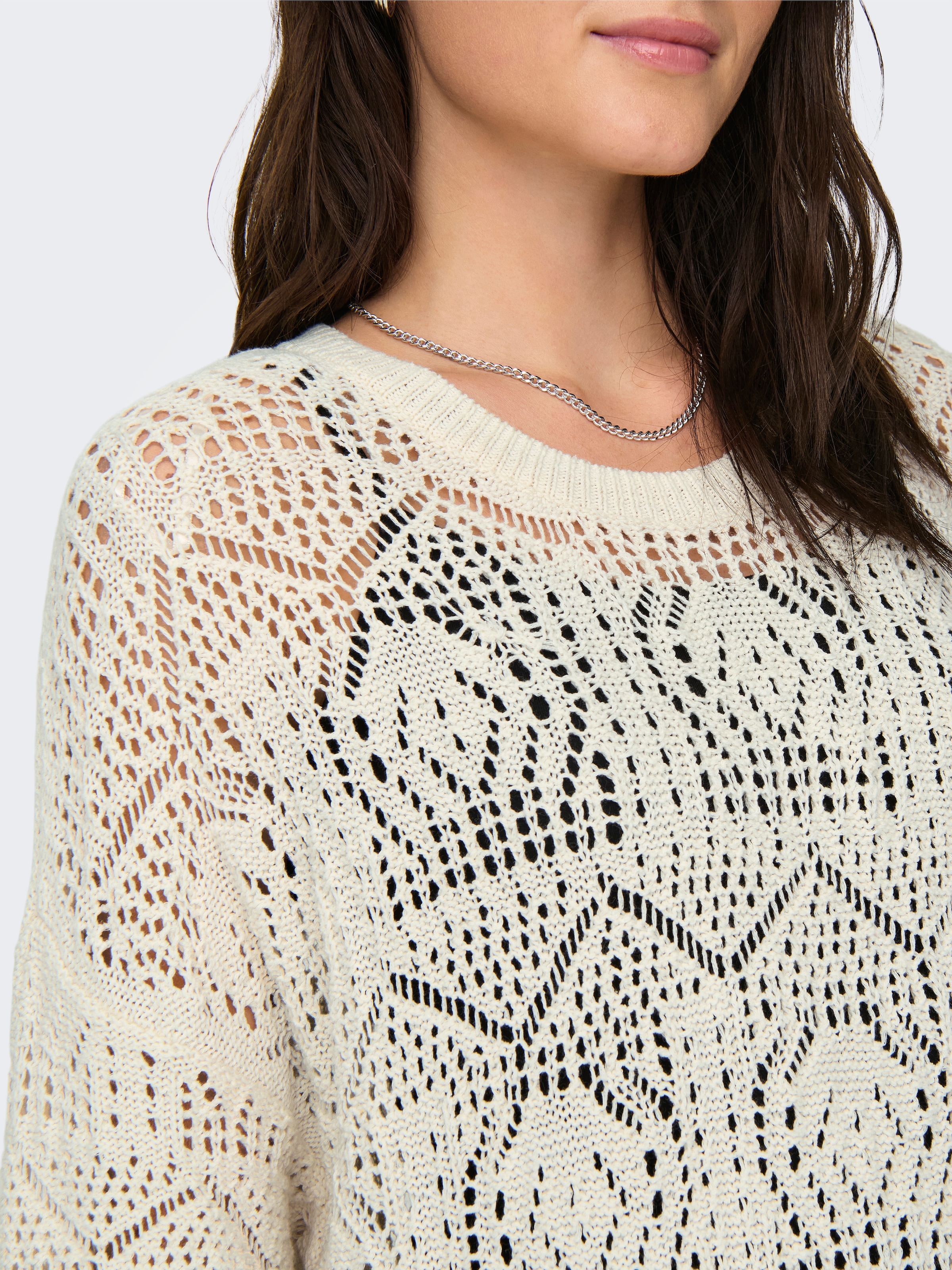 ONLY Pull à col rond »ONLBEACHIE LIFE SS LOOSE O-NECK NOOS KNT«