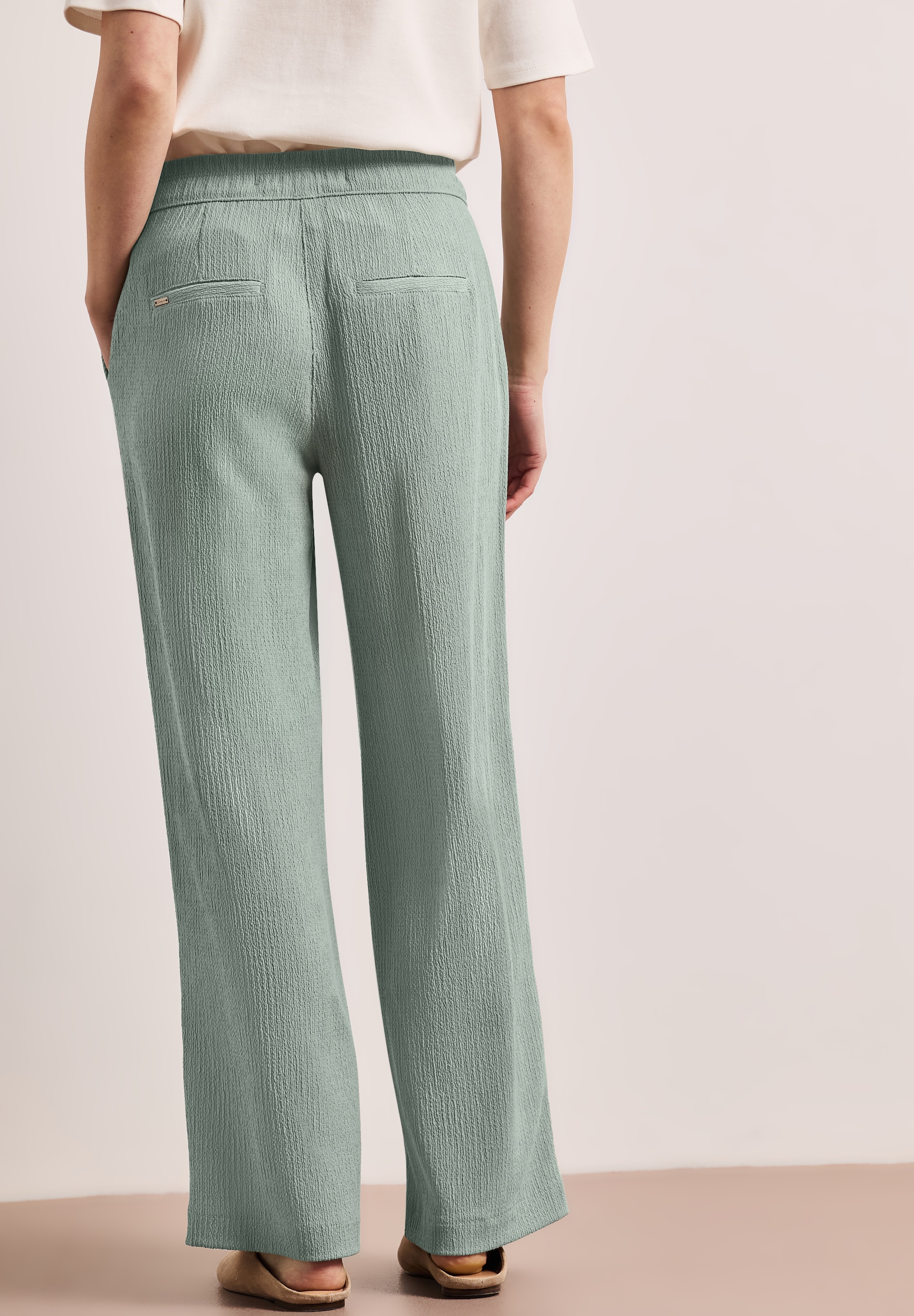 STREET ONE Pantalon de jogging  avec ceinture élastique
