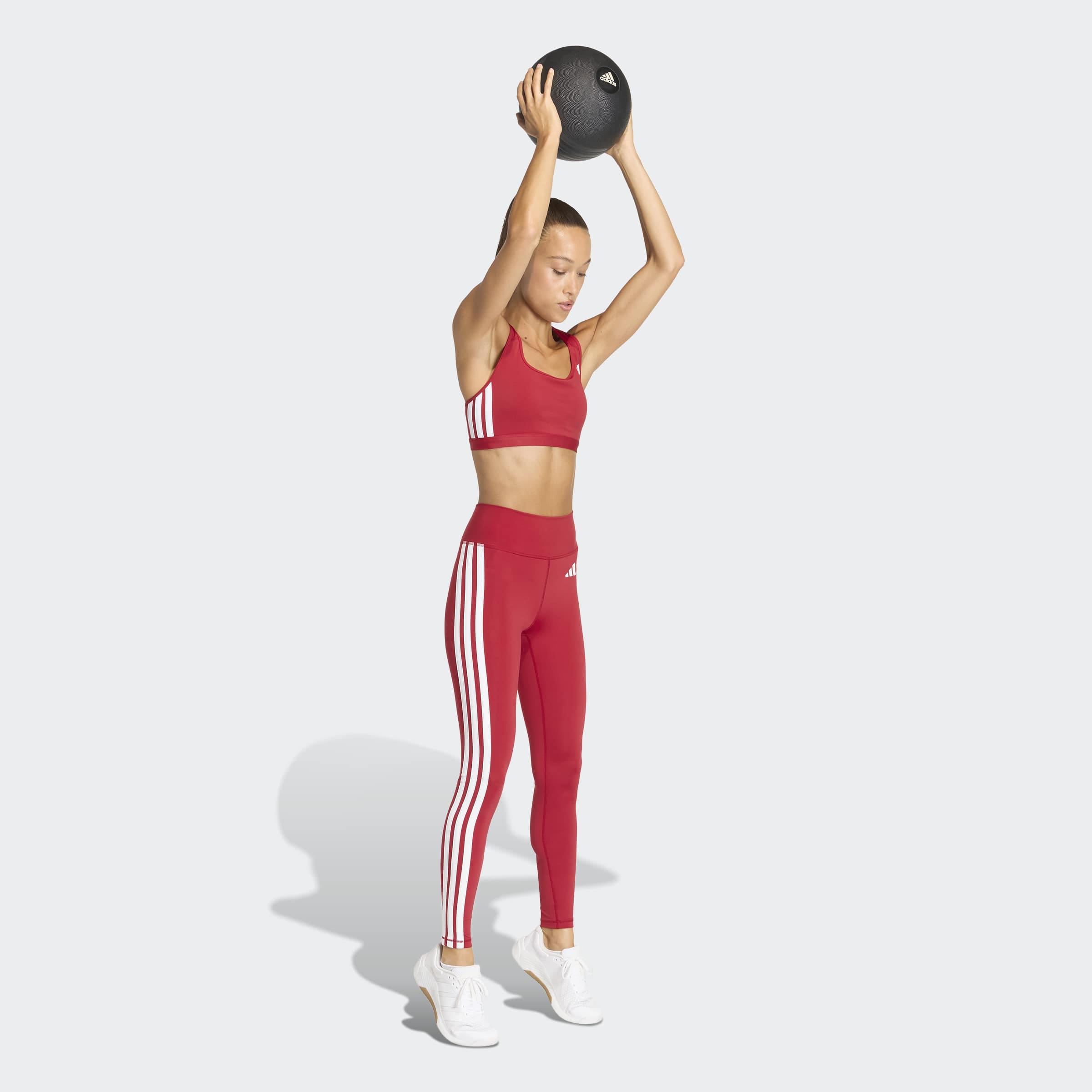 adidas Performance Caleçon d'entraînement »OPTIME ESSENTIALS 3-STREIFEN 7/8-LEGGINGS«