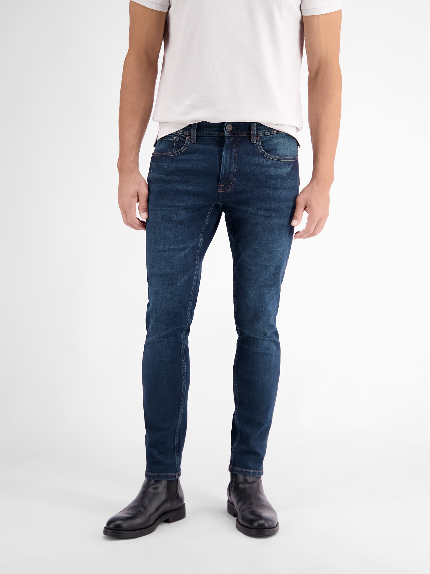 LERROS Pantalon 5 poches »LERROS CONLIN 5-Pocket Stretch-Denim, SLIM FIT, unifarben CONLIN«
