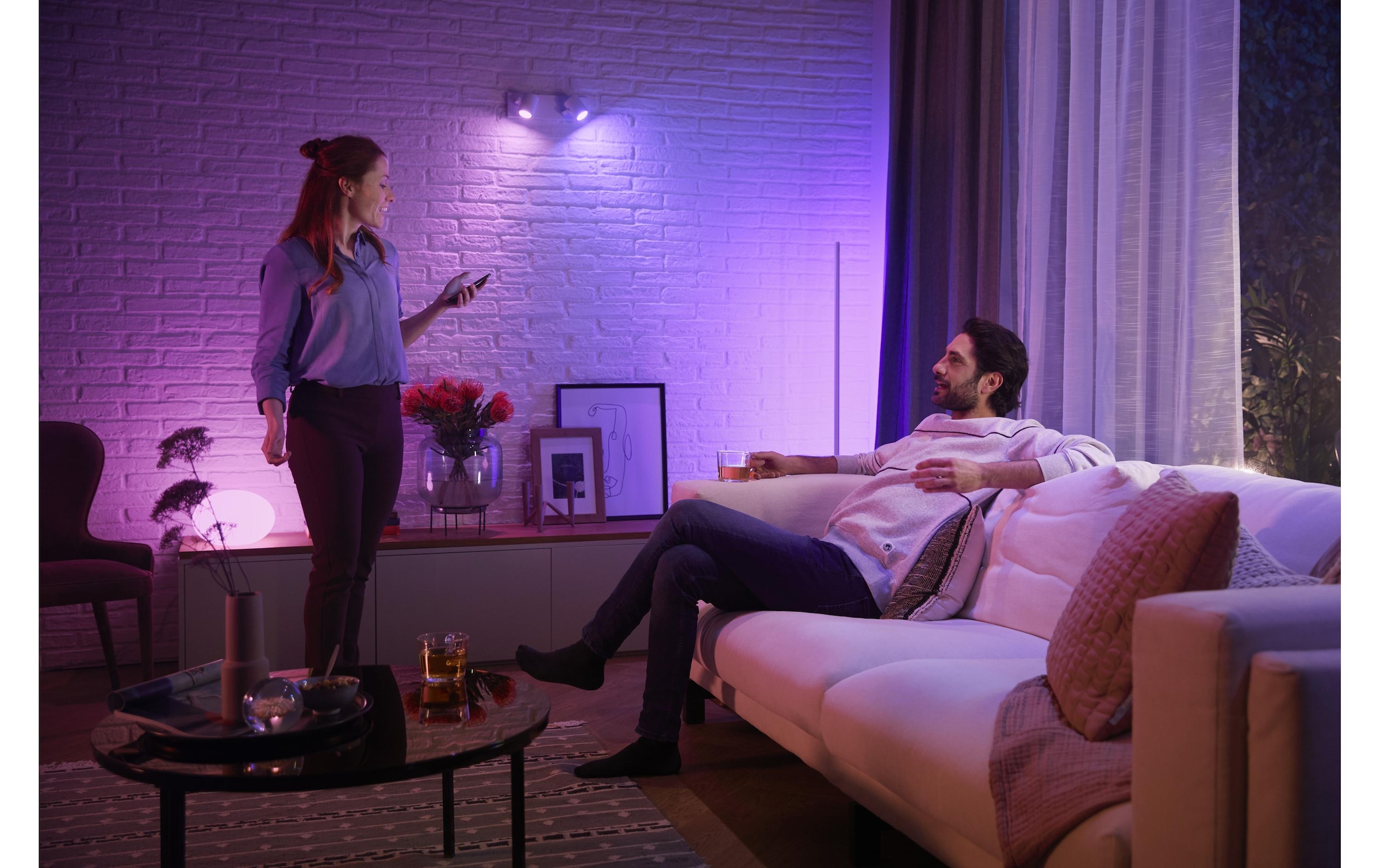 Philips Hue LED Deckenleuchte »Argenta 2er-Spot«, Leuchtmittel GU10 | LED wechselbar