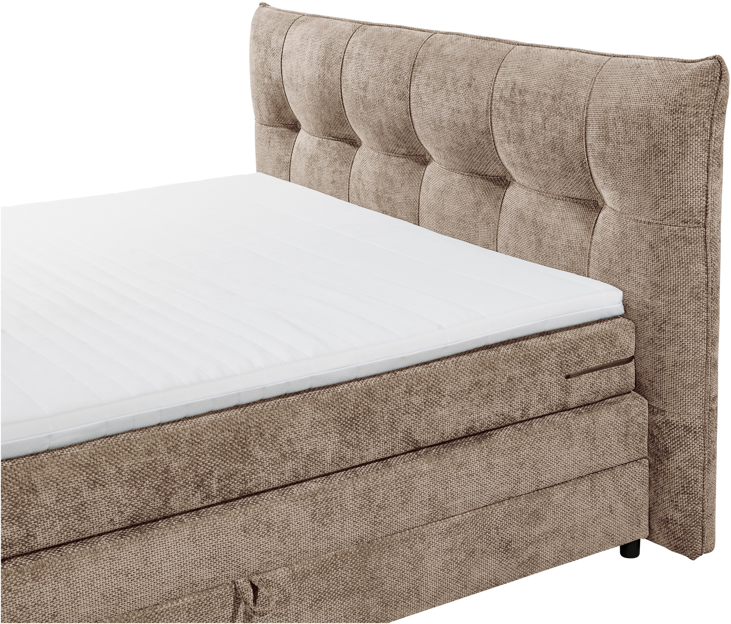 ED EXCITING DESIGN Boxspringbett »Gallina«, mit Bettkasten, inkl. Topper
