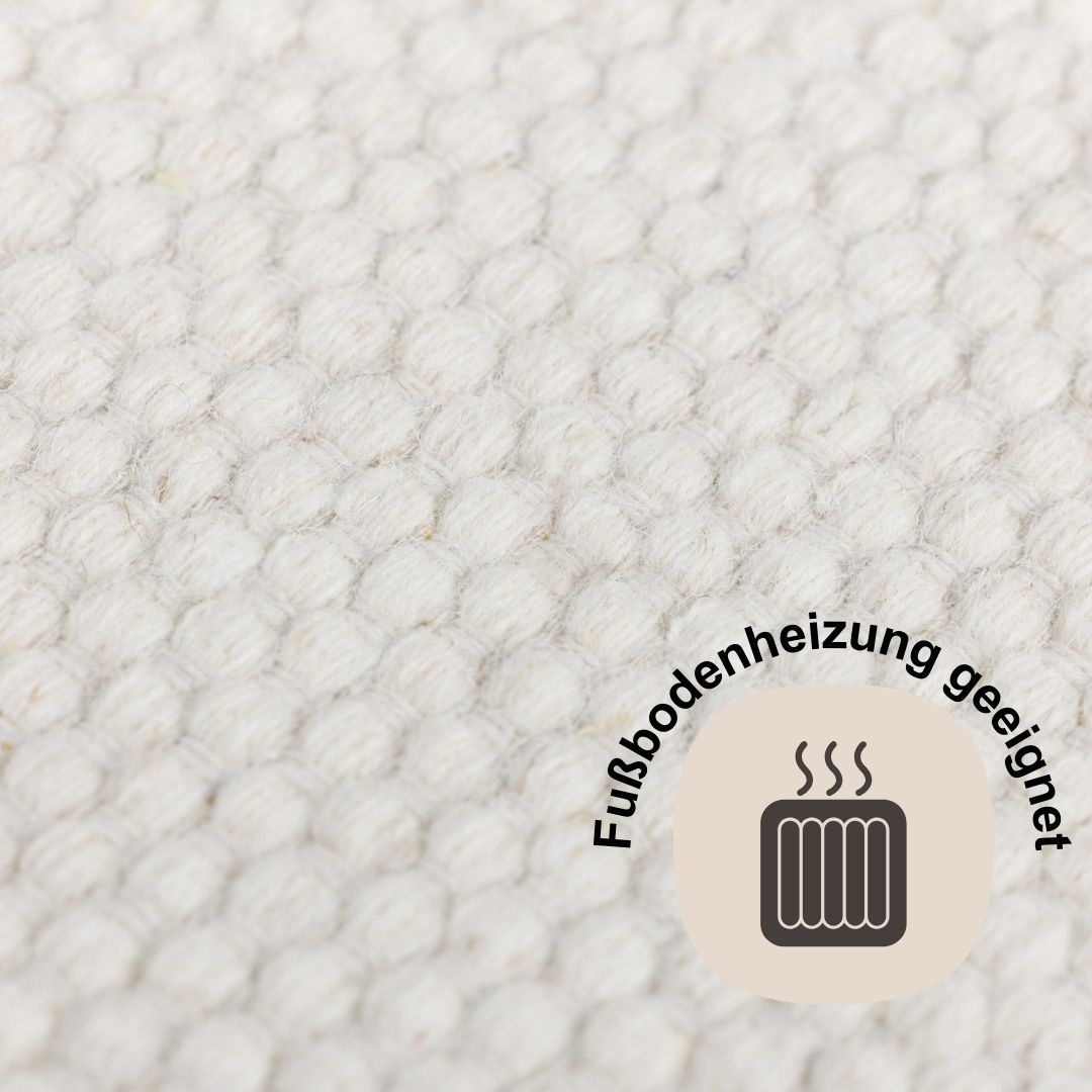 Myflair Möbel & Accessoires Wollteppich »WOOLY DREAM«, rechteckig, 10 mm Höhe, handgewebter Wendeteppich, Uni Farben, reine Wolle, Wohnzimmer