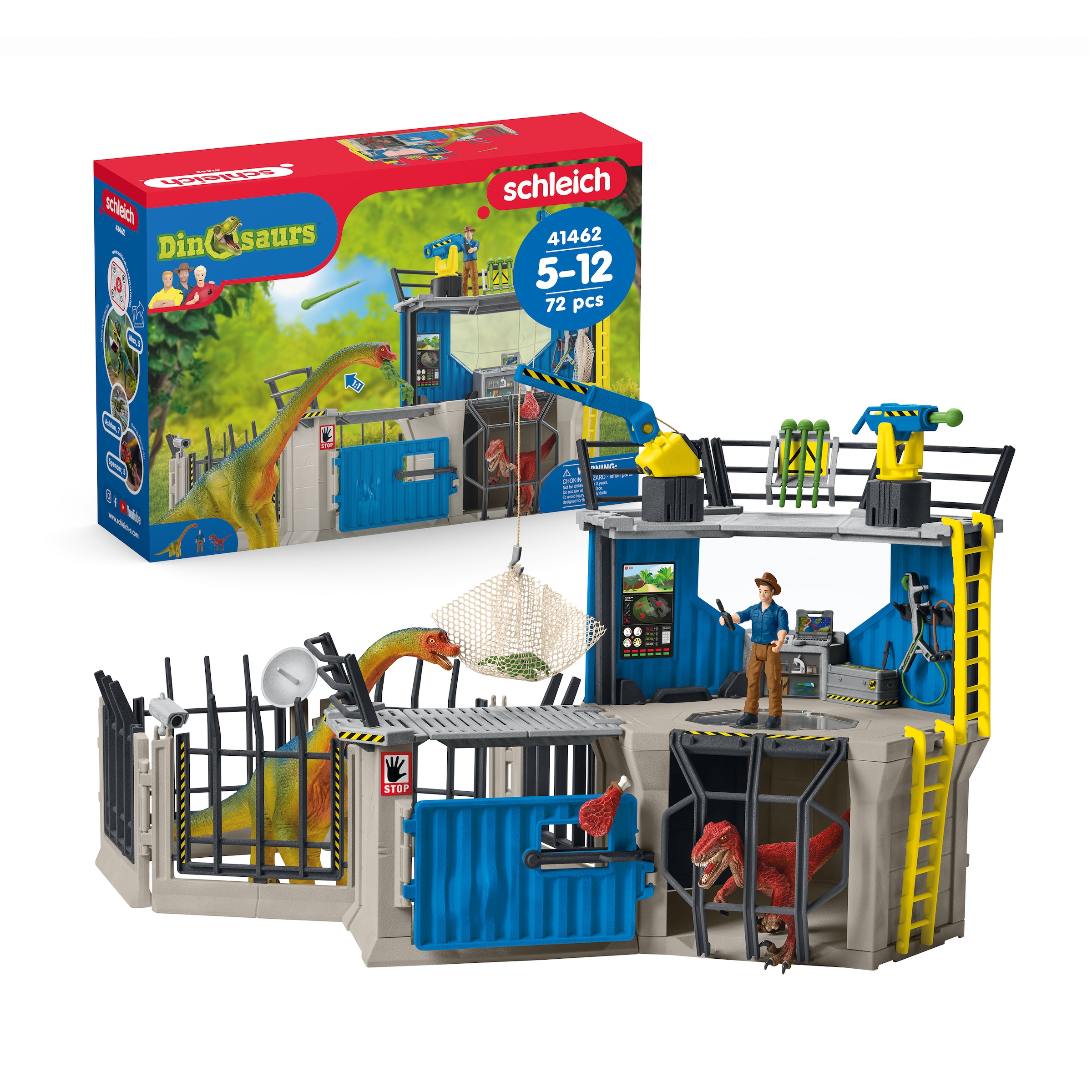 Image of Schleich Spielwelt "DINOSAURS, Grosse Dino-Forschungsstation (41462)" Made in Germany