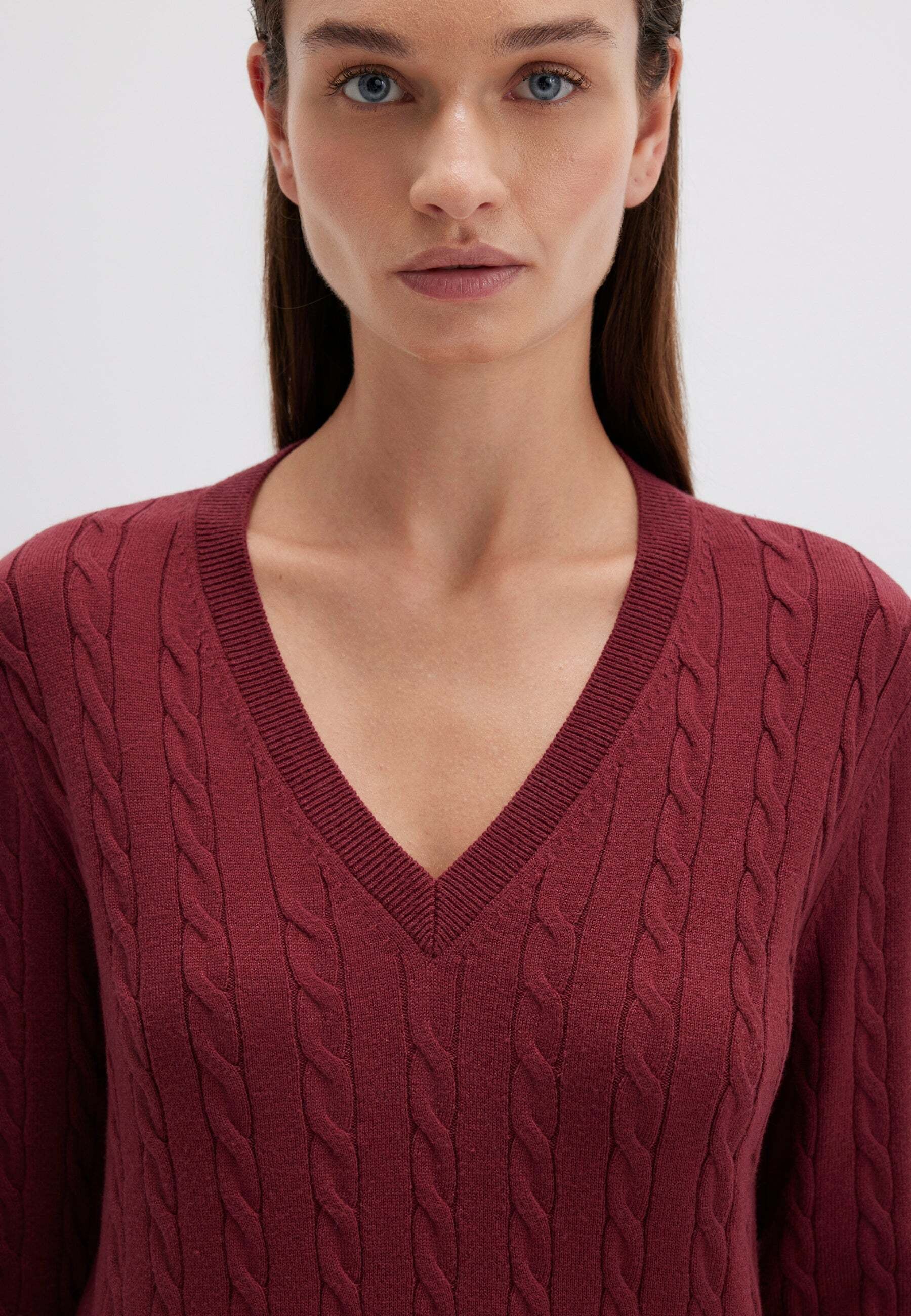 Mavi Pull en tricot »Mavi Pullover V-Neck Sweater«