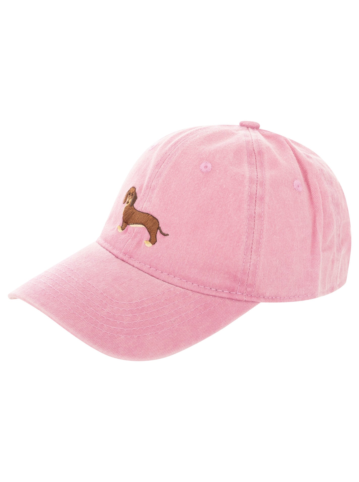 Image of Zwillingsherz Baseball Cap ""Dackel"" Dackelmotiv gestickt, moderner Vintage Look