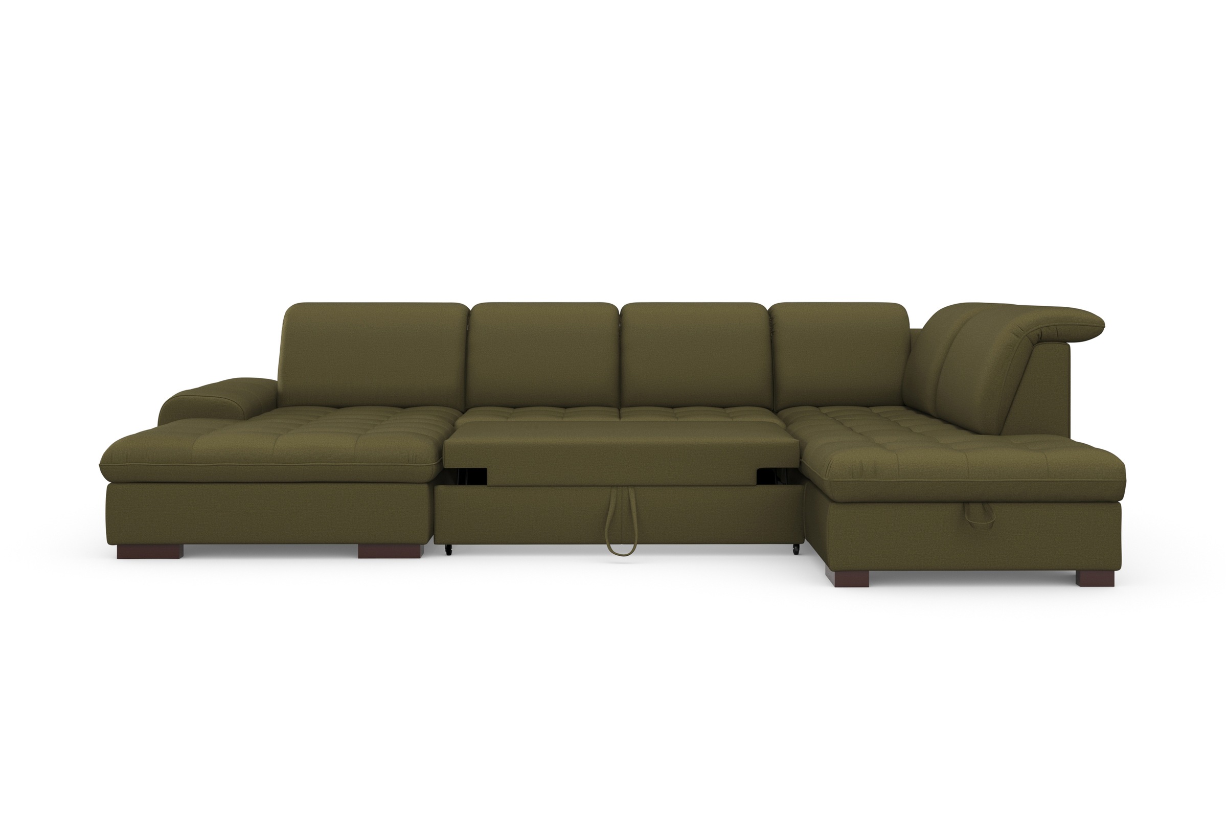 sit&more Wohnlandschaft »Luxor U-Form«, wahlweise mit Bettfunktion, Bettkasten und Kopfteilverstellung