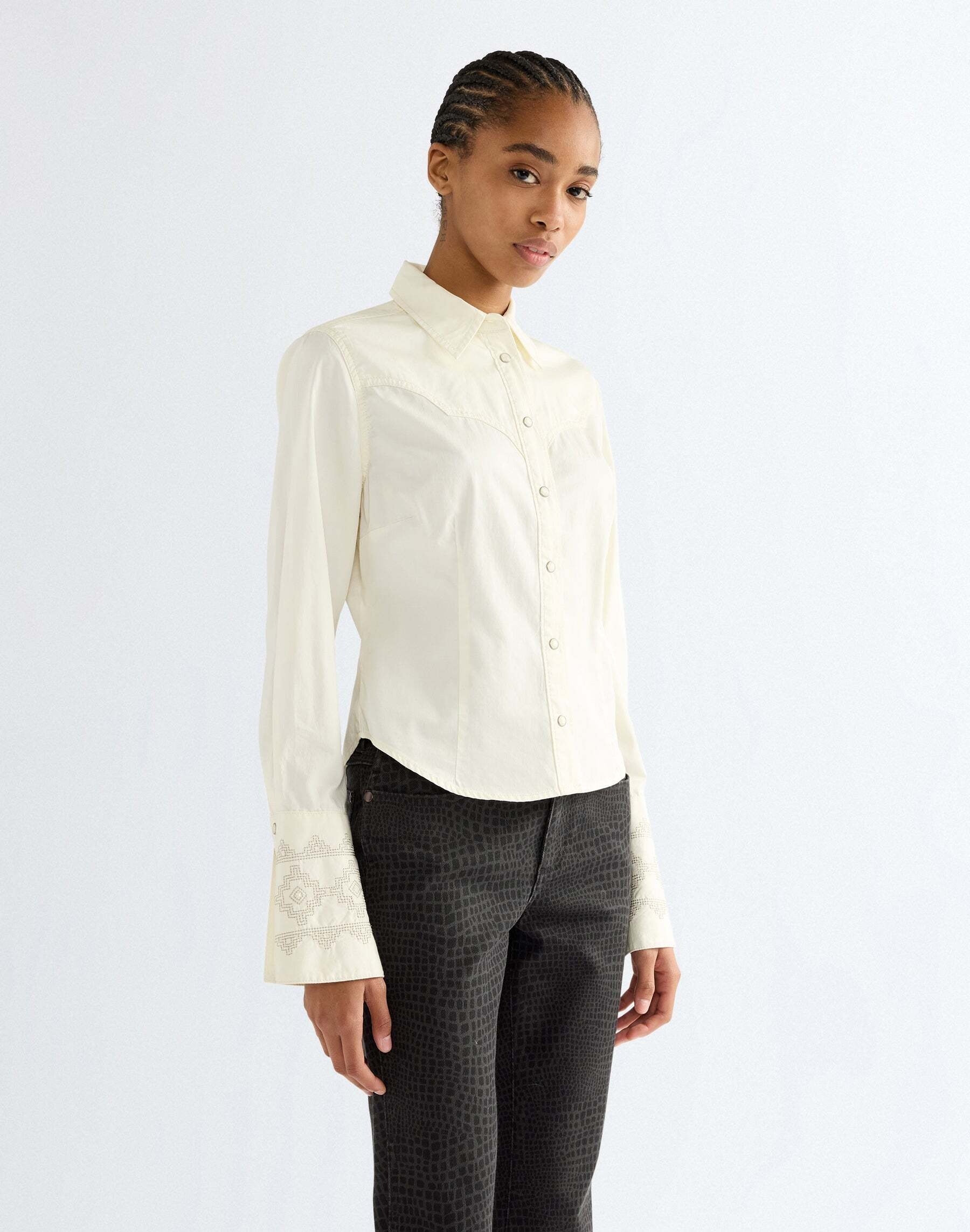 Image of Wrangler Langarmbluse "WRANGLER Langarmbluse Bell Western Slim"