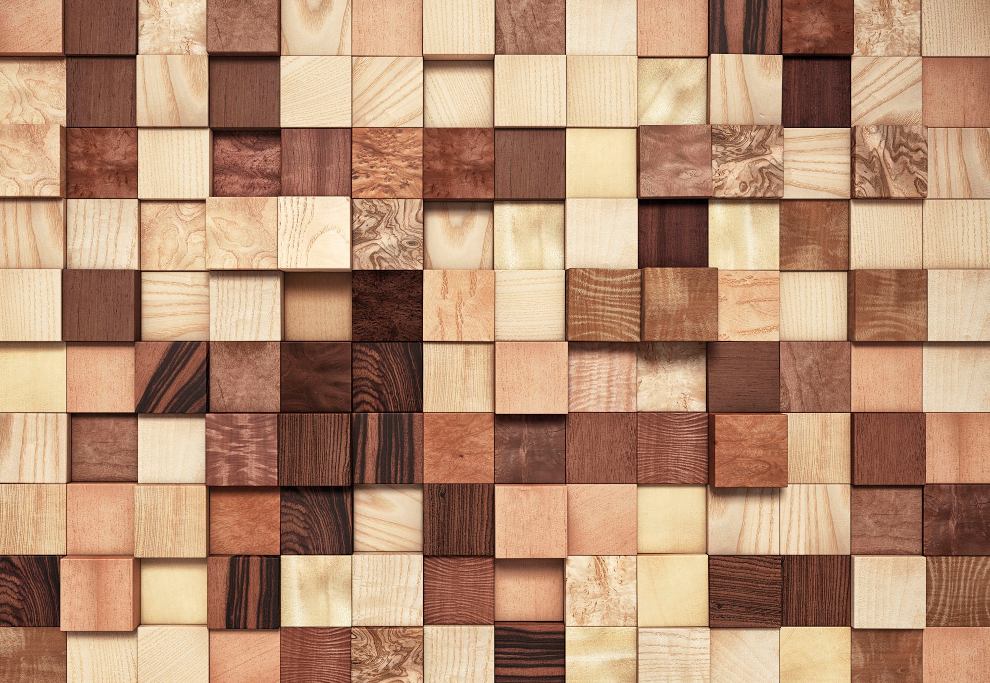 Image of Komar Fototapete "Lumbercheck - Grösse 368 x 254 cm" bedruckt glatt Wohnzimmer, Schlafzimmer