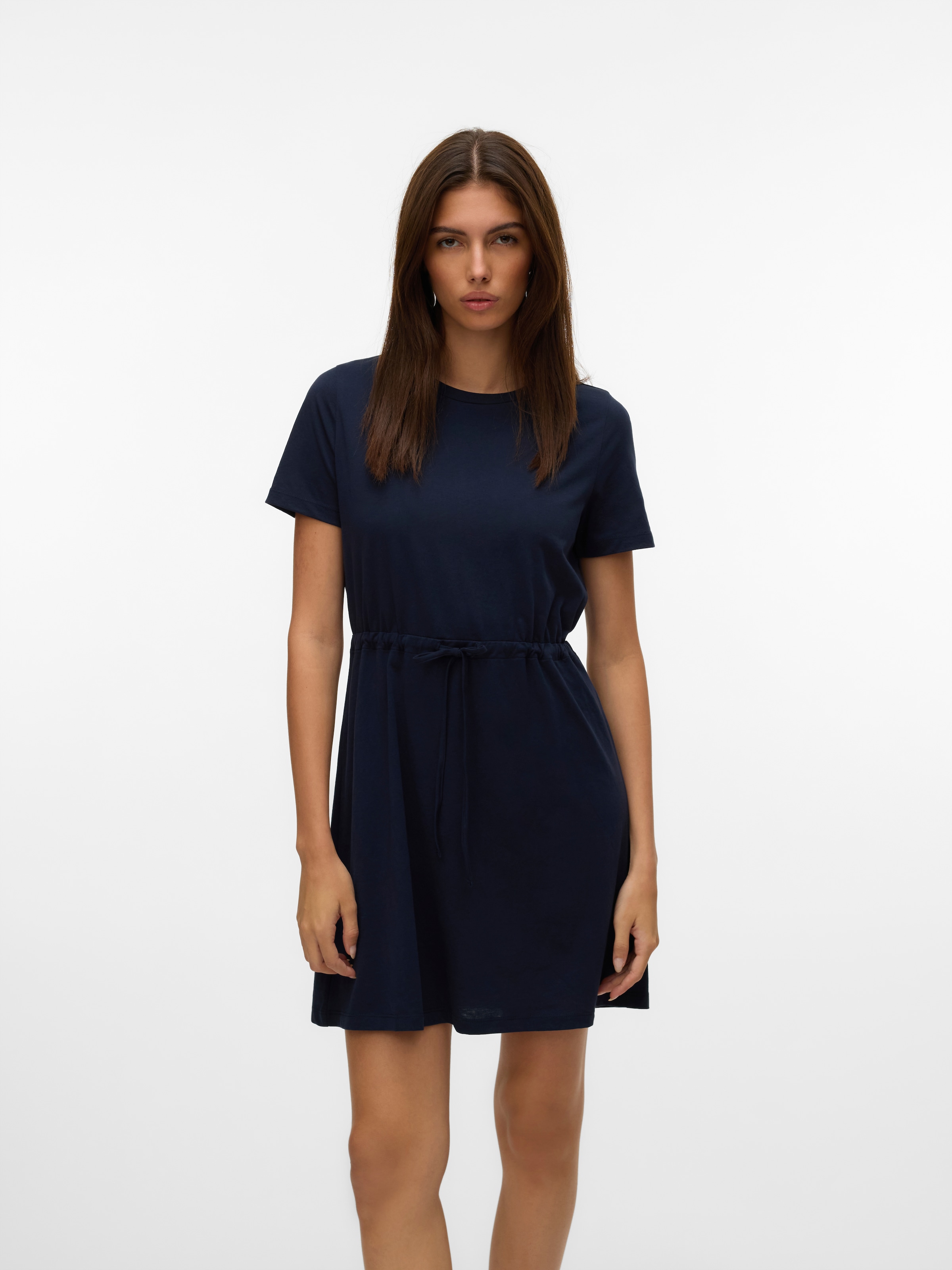Vero Moda Shirtkleid »VMLUNA SS SHORT STRING DRESS JRS NOOS«