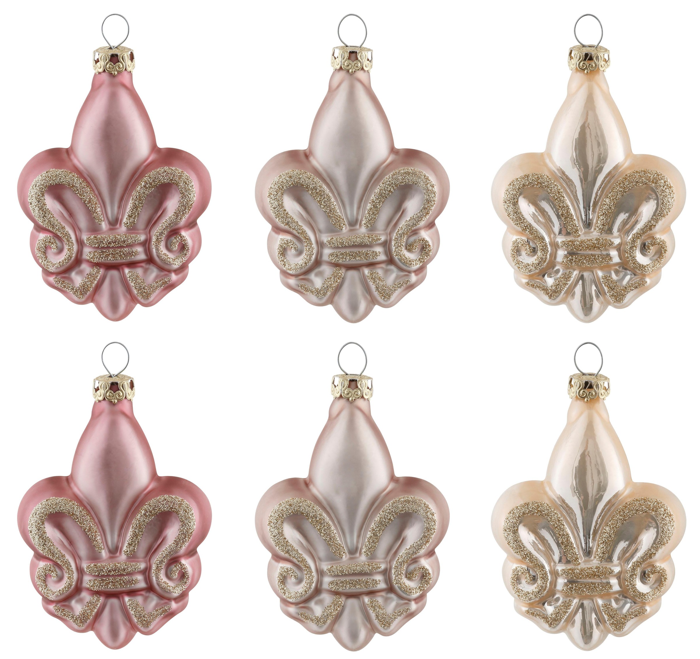 Christbaumschmuck "Lilien Deluxe" (6-teilig)