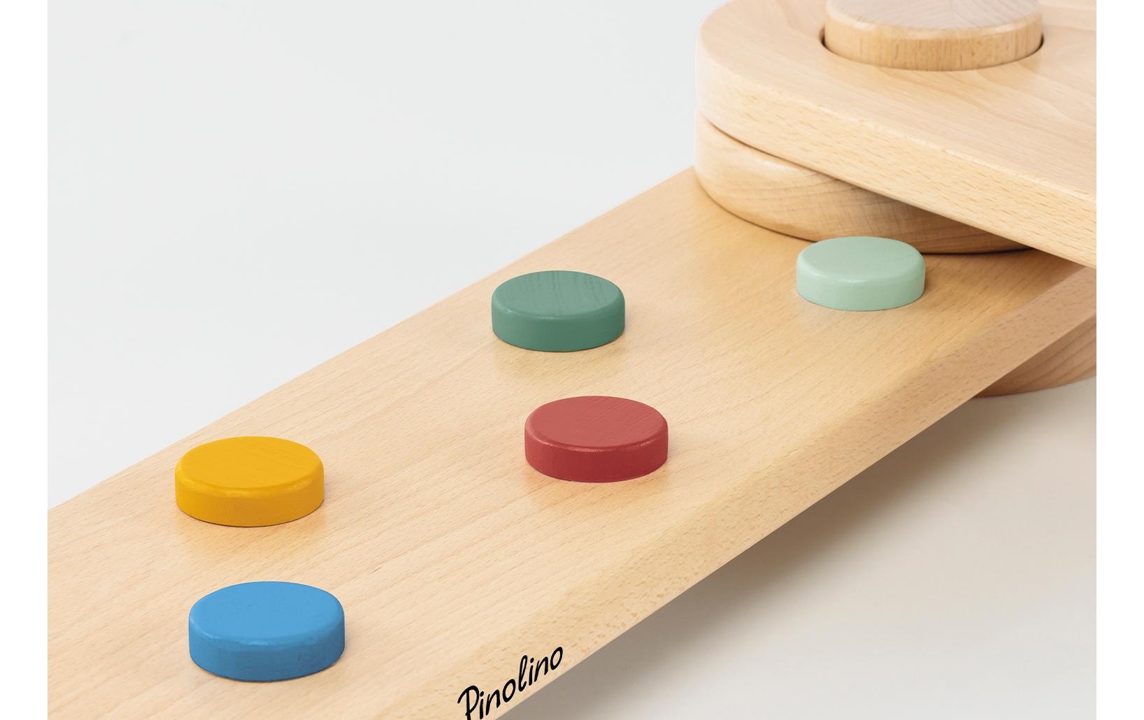 Lernspielzeug »Pinolino Balance Parcours «Kari» 9-teilig«, Holzart: Buche
