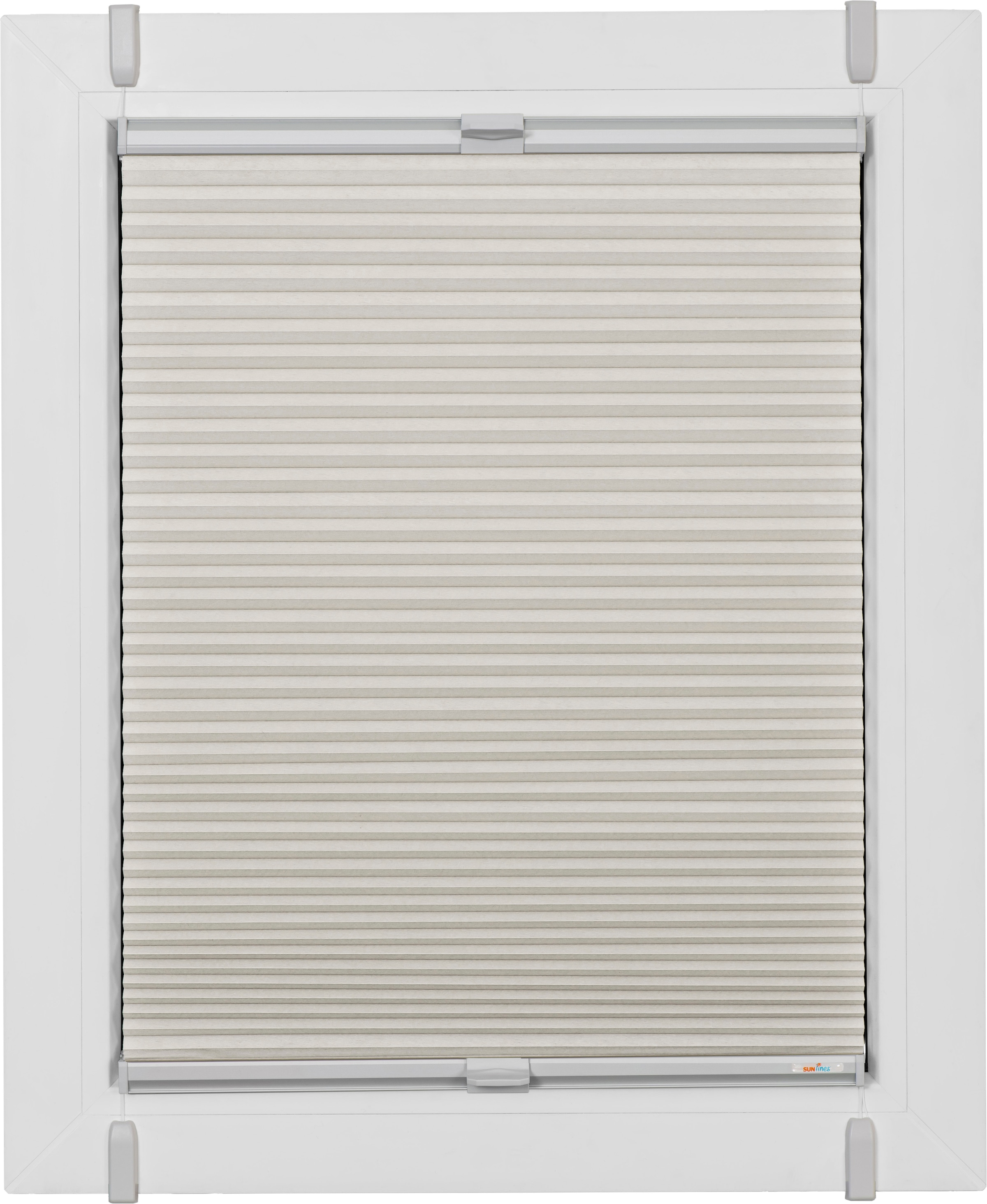 sunlines Plissé en nid d'abeille »One Size Style Honeycomb TL« Opaque Aucun perçage requis sous tension Accessoire couleur gris, à clipser