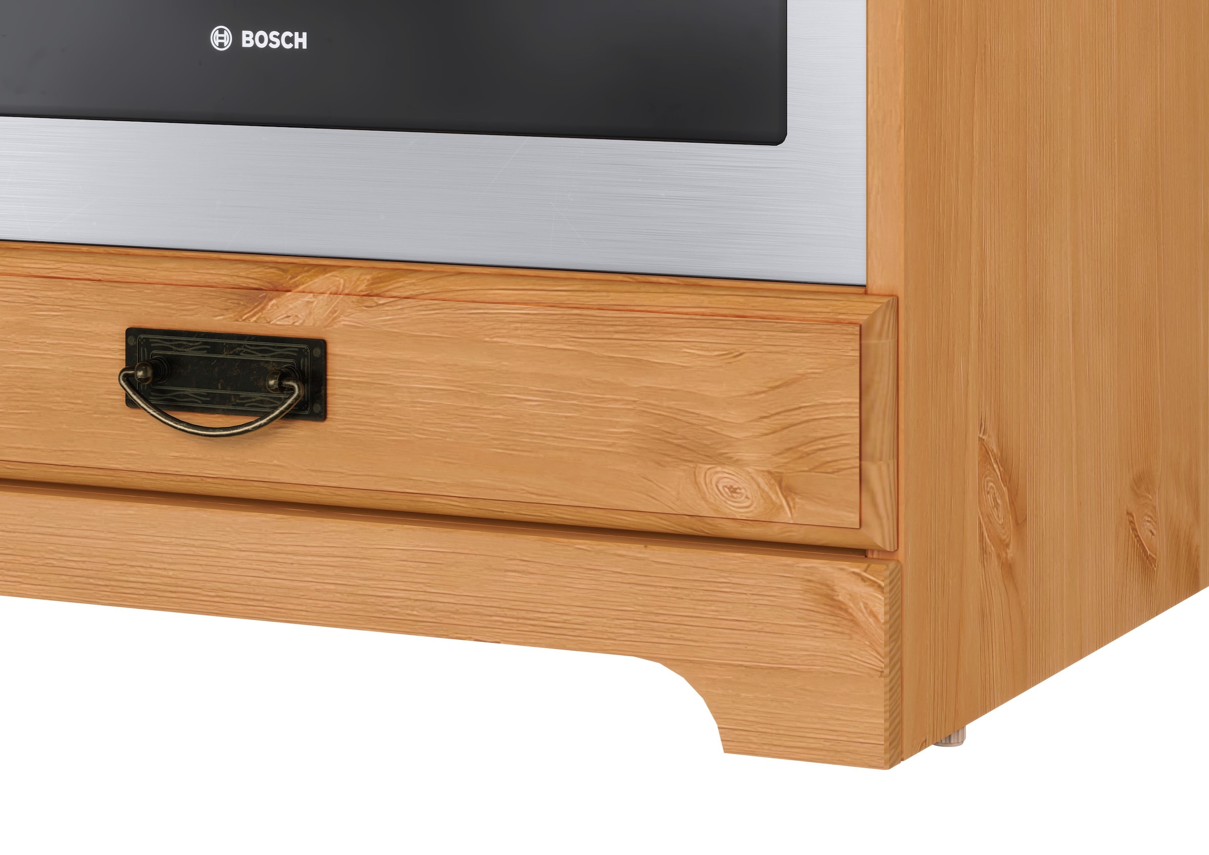 Home affaire Herdumbauschrank »Rügen« Breite 60 cm, Kiefer massiv, Nischenmass Herd B/T/H 56,7/54,2/60,5 cm