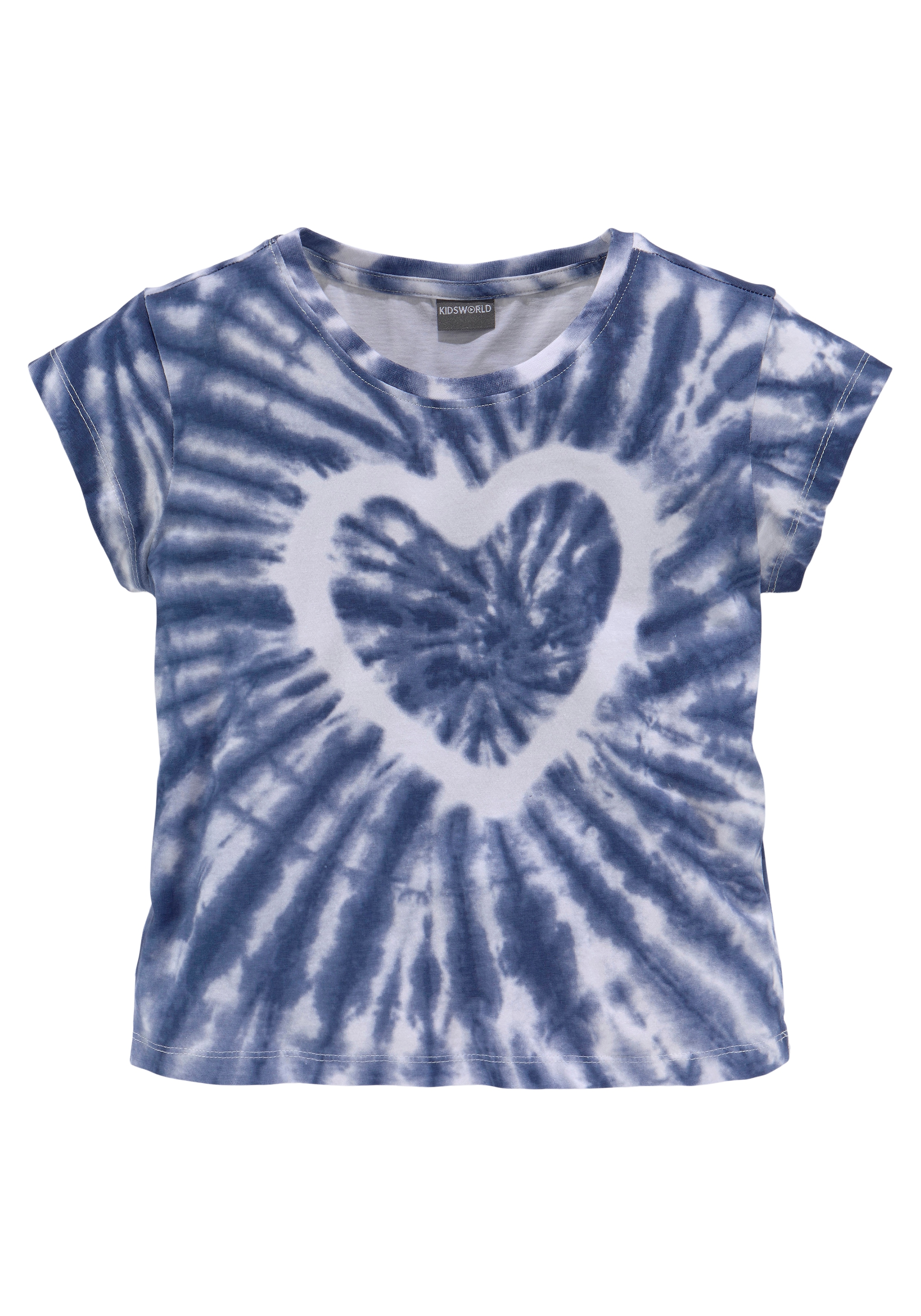 KIDSWORLD T-Shirt »Herz Batik«, kurze auf modische Form versandkostenfrei
