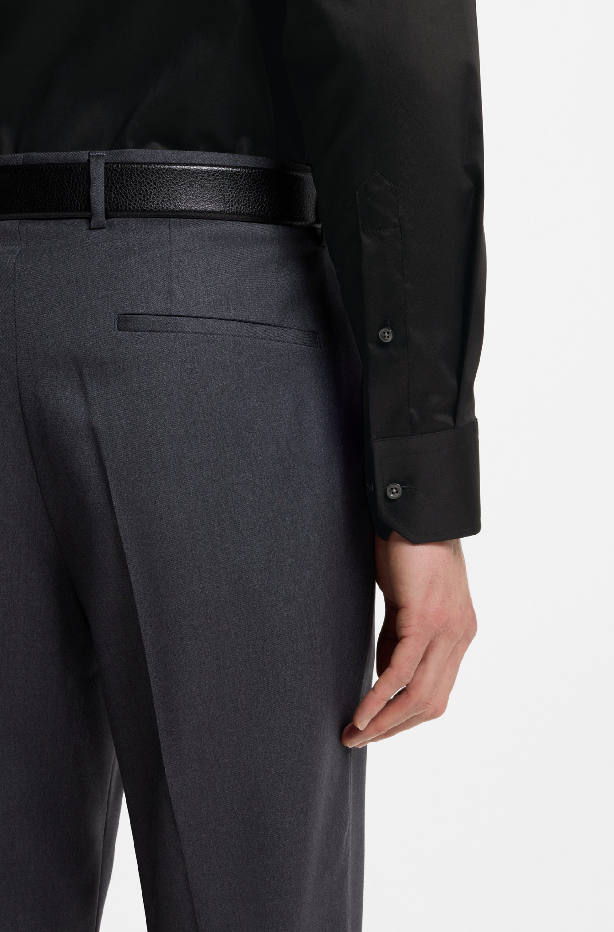 BOSS Chemise d'affaires Kent-Kragen, Regular Fit, bügelleichte Baumwollqualität