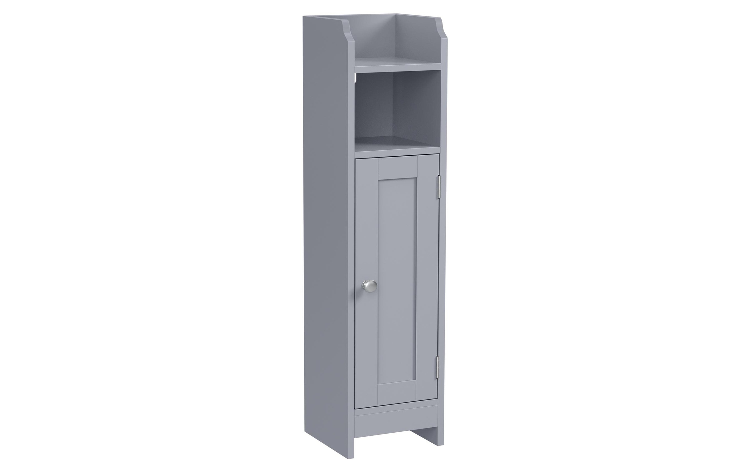 Image of VASAGLE Mehrzweckschrank "VASAGLE Badezimmer-Schrank 18 x 80 cm, Grau"