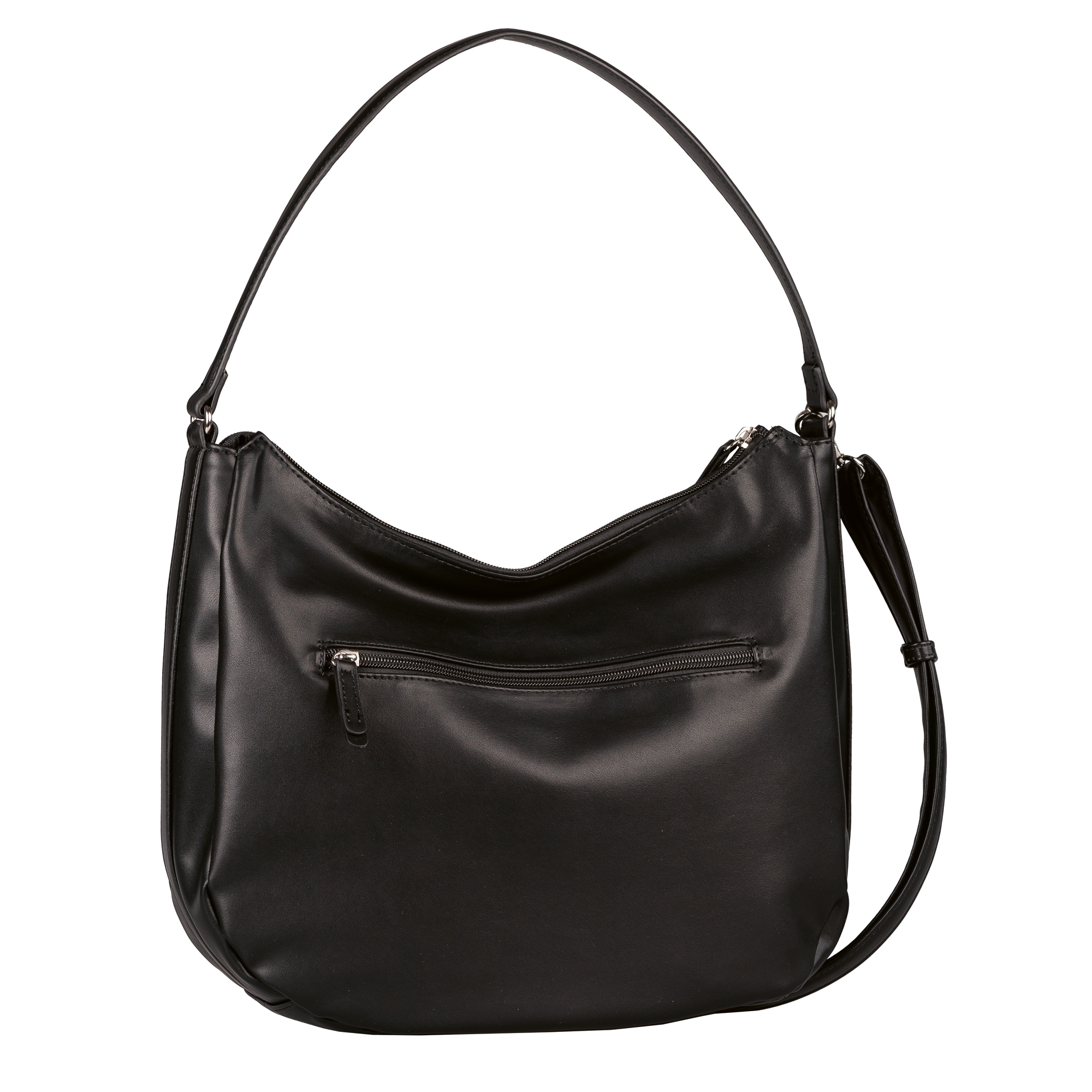 TOM TAILOR Hobo »Lorella«, aus weichem Suede-Imitat mit fein genarbtem Lederimitat besetzt